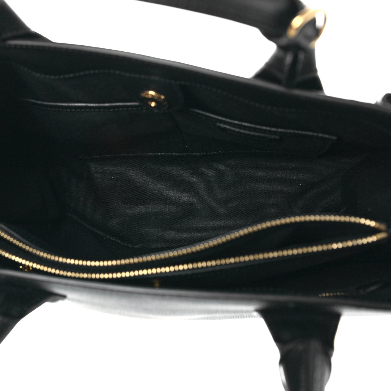 Burberry Grainy Calfskin House Check Medium Banner Tote Black 4 of 7