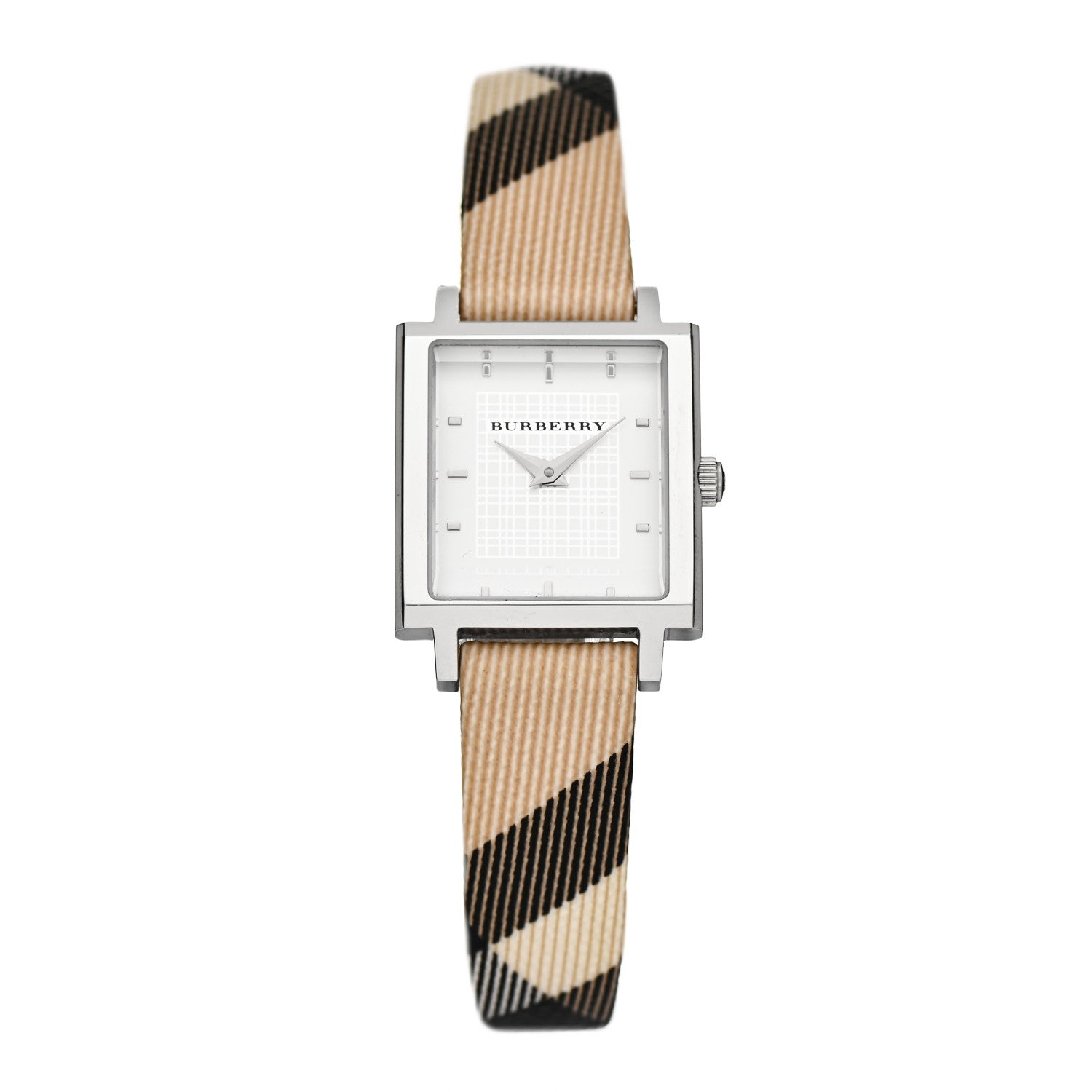 Burberry Stainless Steel Calfskin 24mm Nova Check Quartz Watch
