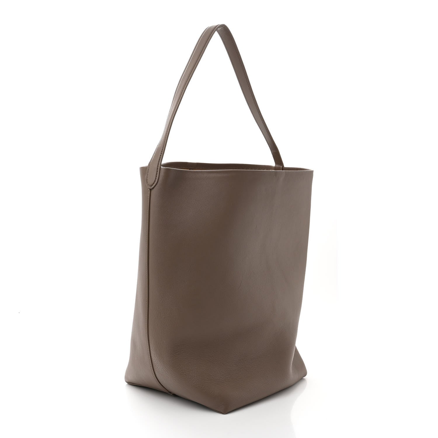 The Row Grained Calfskin Large N/S Park Tote French Grey 3 of 15