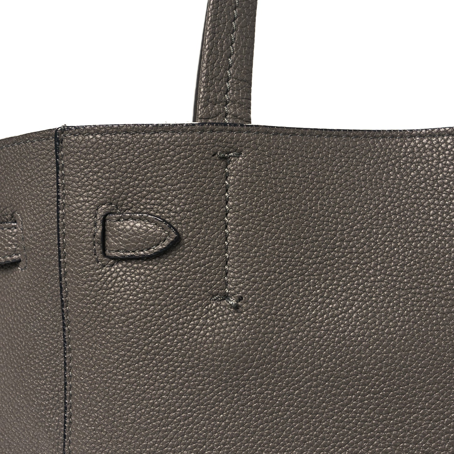 Soft Grained Calfskin Small Belt Cabas Phantom Medium Grey