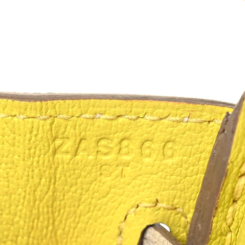 Togo Horseshoe Birkin 25 Craie Lime