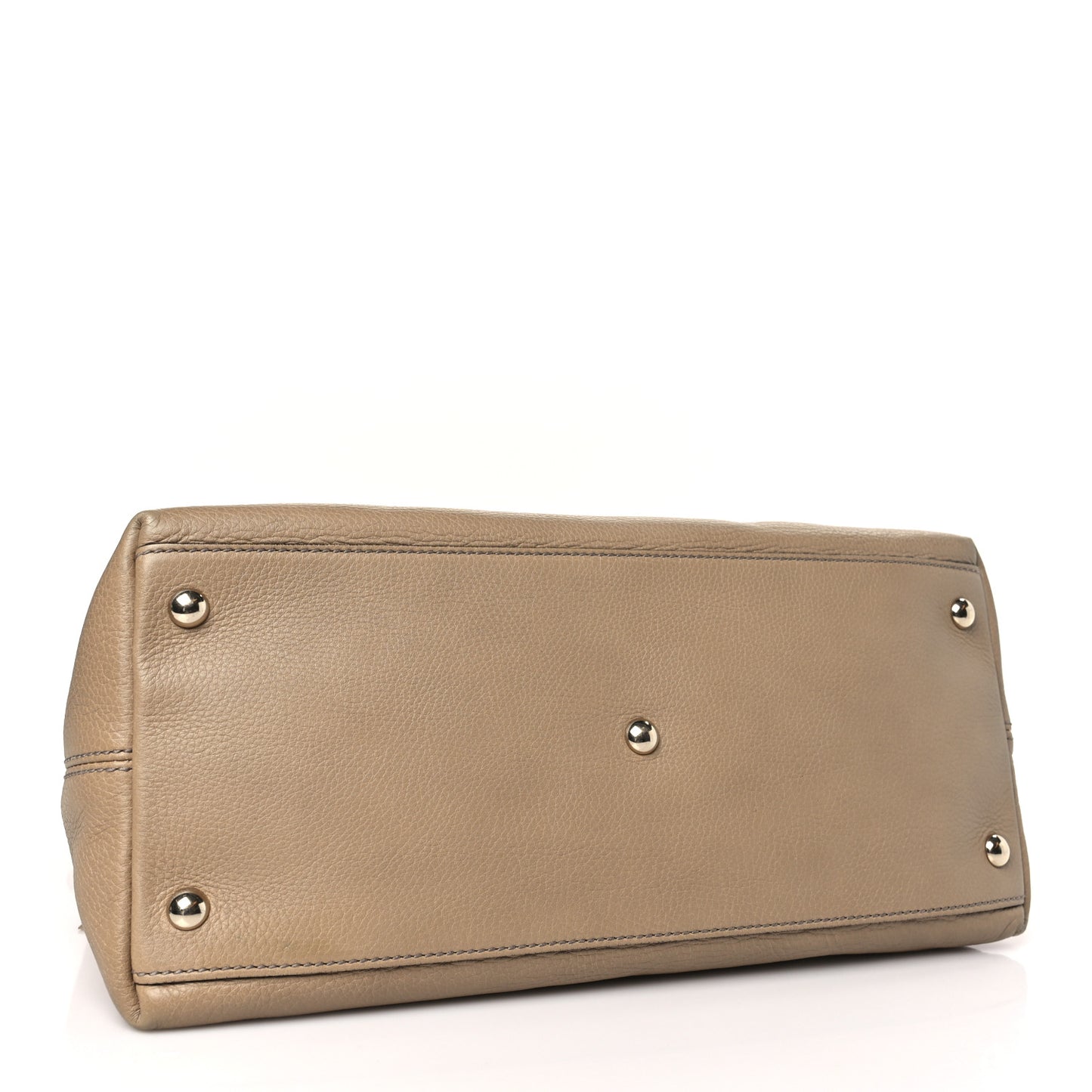 Pebbled Calfskin Small Soho Top Handle Satchel Camelia