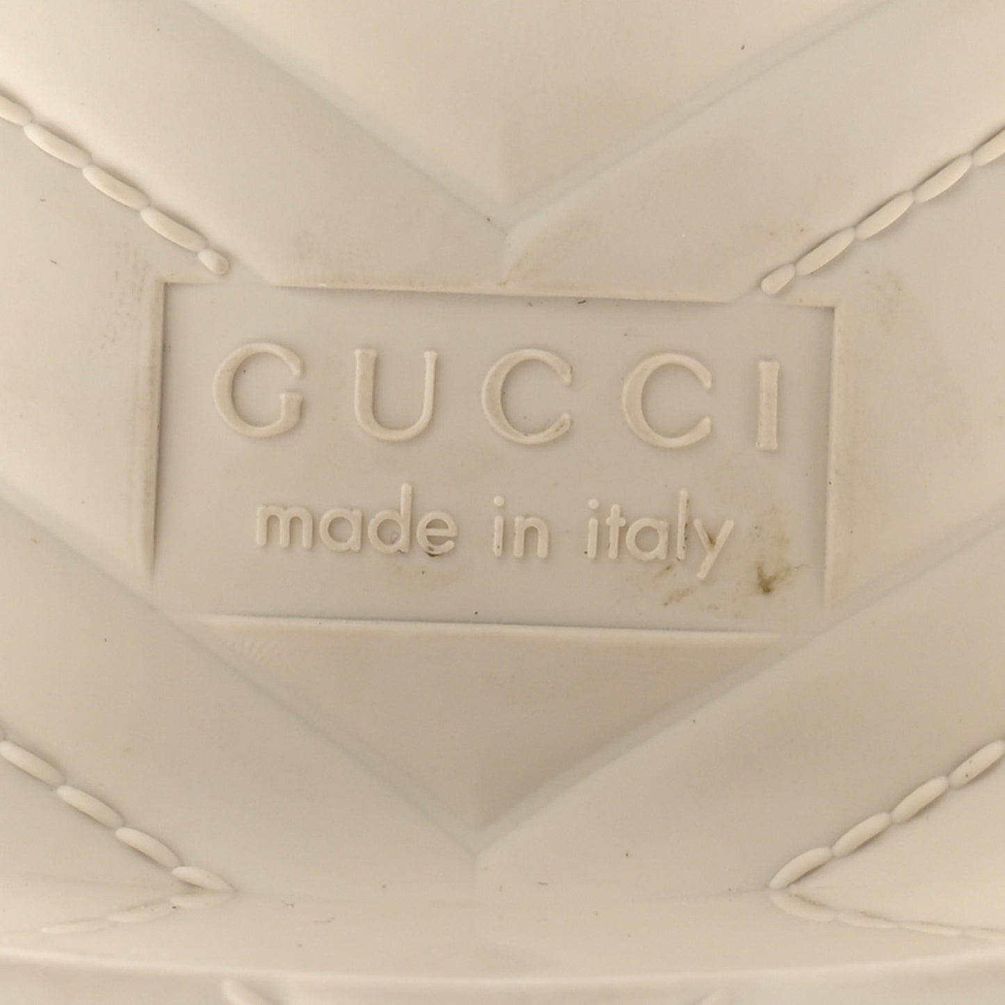 Rubber Gucci Logo Womens Platform 20/60mm Slide Sandals 42 Mystic White