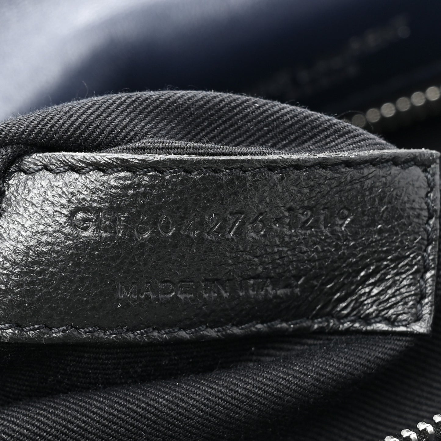 Lambskin Monogram Tassel Kate 99 Navy