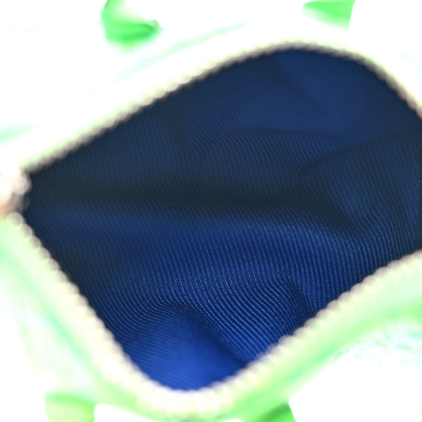 Taurillon Illusion Mini Keepall Earphones Pouch Bleu Vert