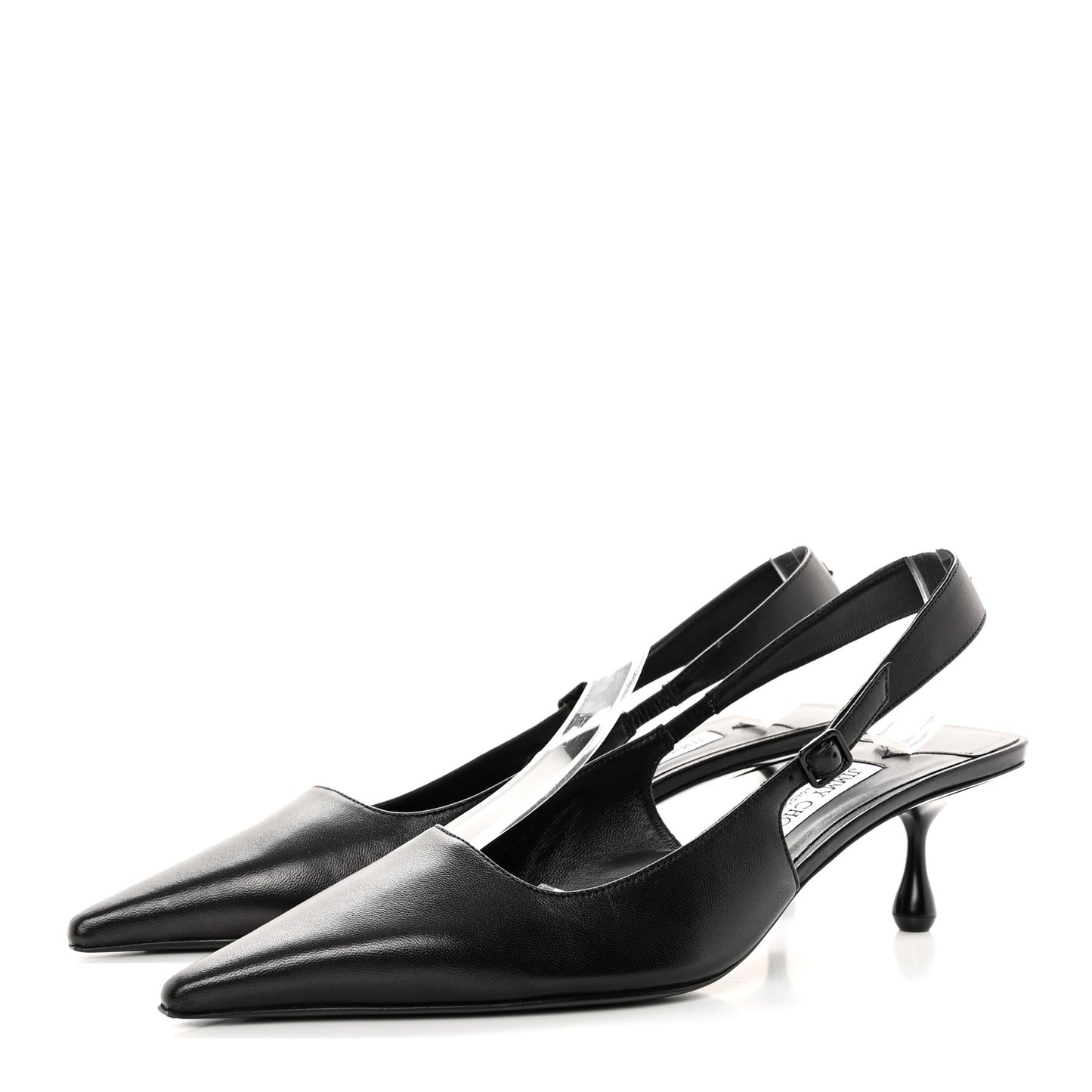 Nappa Amel 50 Slingback Pumps 41.5 Black
