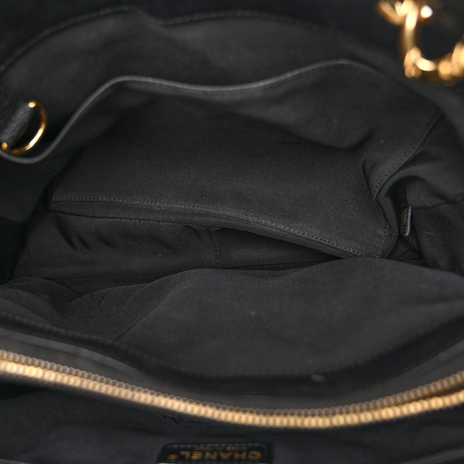Chanel Caviar Quilted Grand Shopping Tote GST Black 5 of 12
