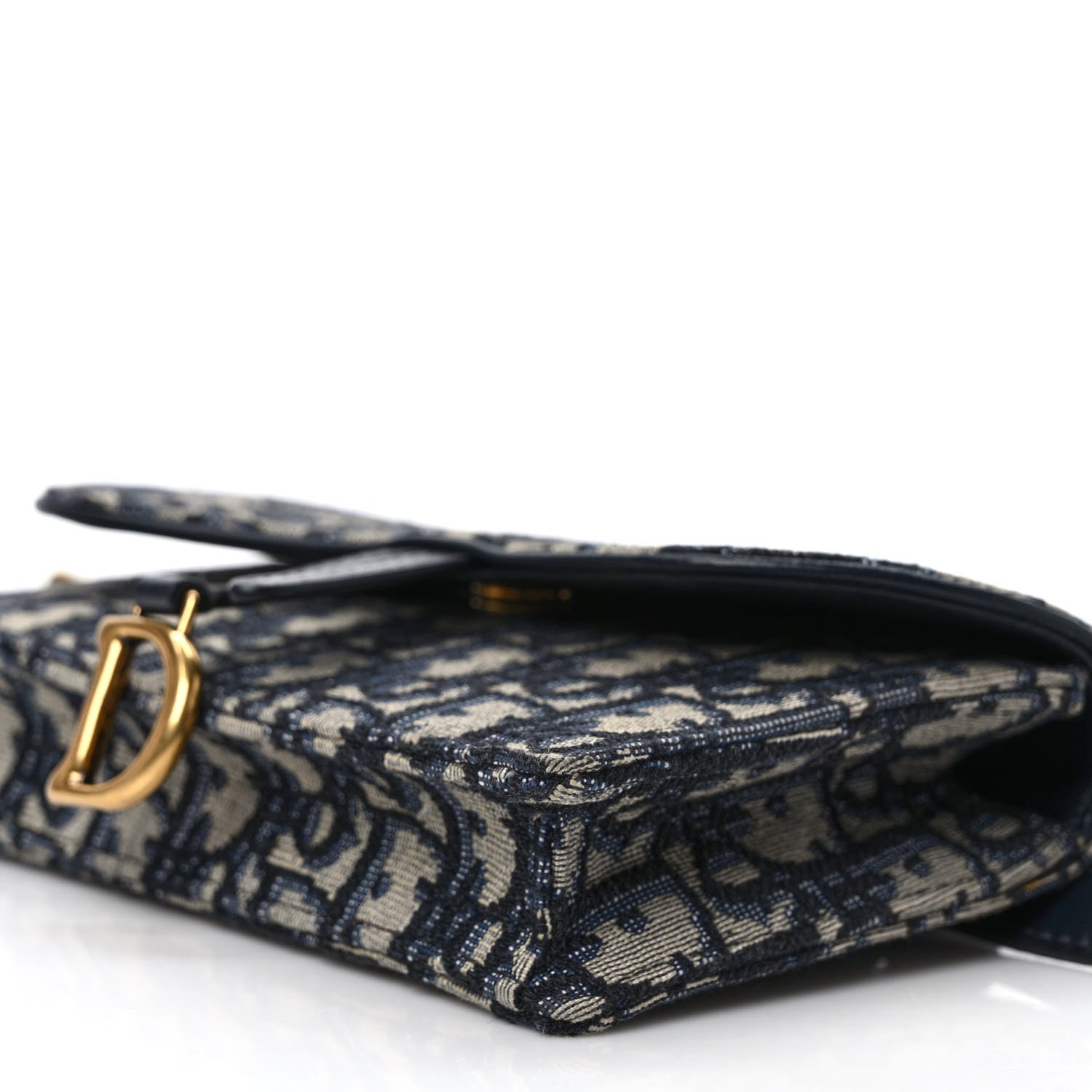 Christian Dior Oblique Saddle Belt Bag Blue 8 of 9