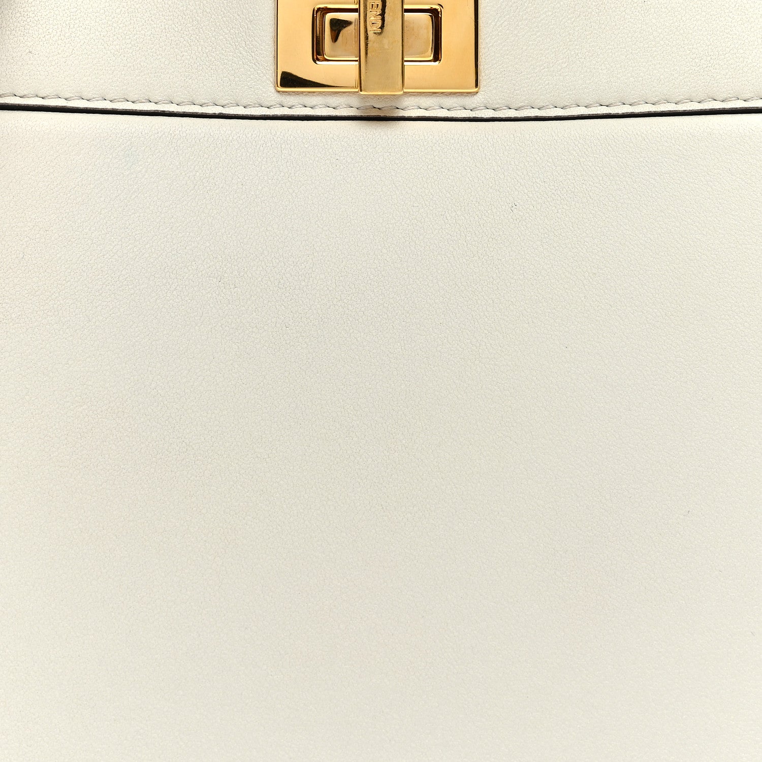 Fendi Shiny Nappa Petite Peekaboo I SEE U Satchel White 8 of 12
