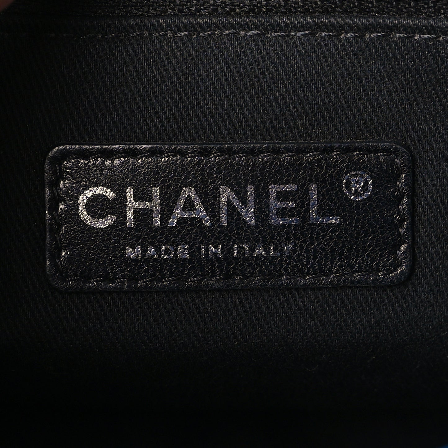 Patent Quilted Large Coco Shine Flap Blue