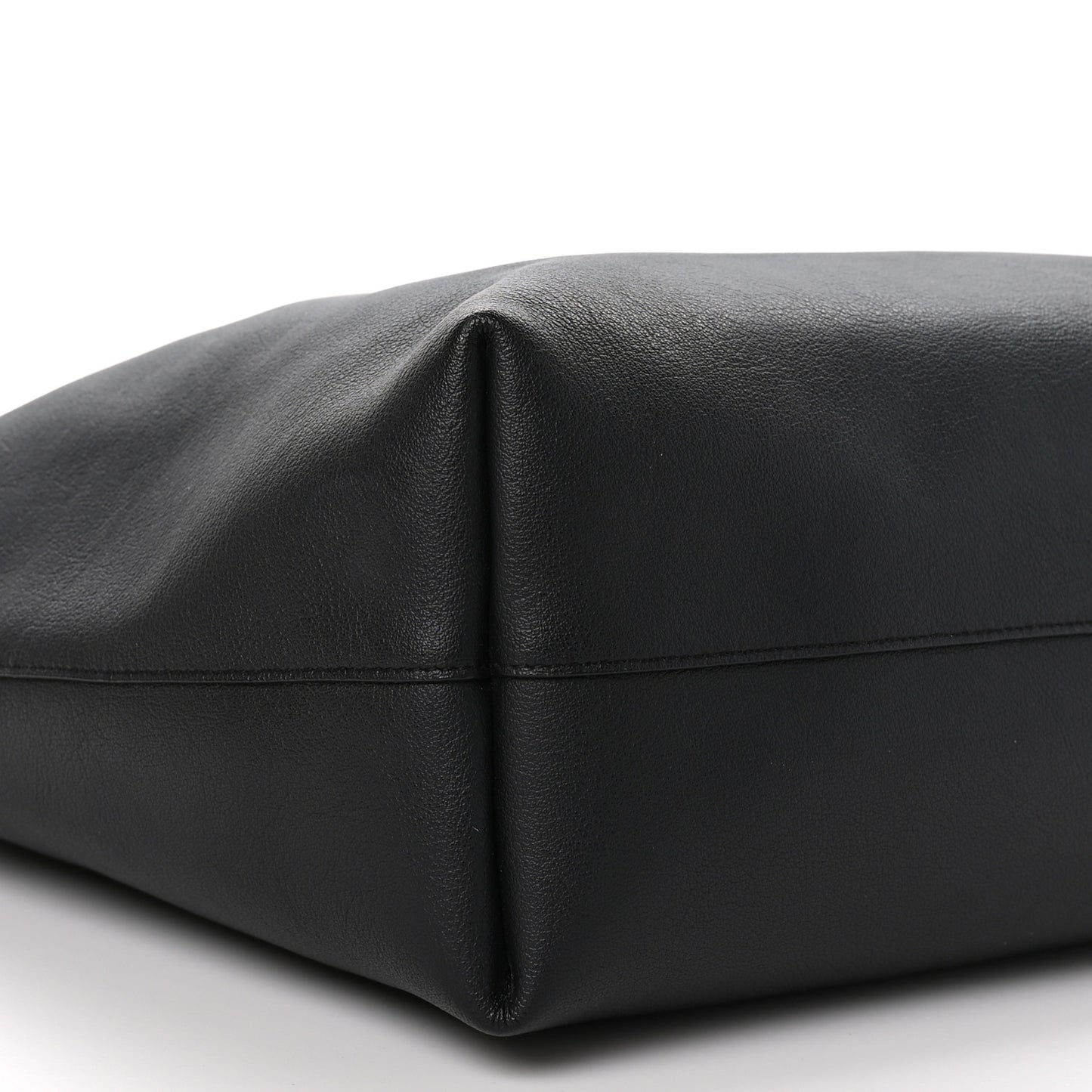 Calfskin Large Shopping Tote Black