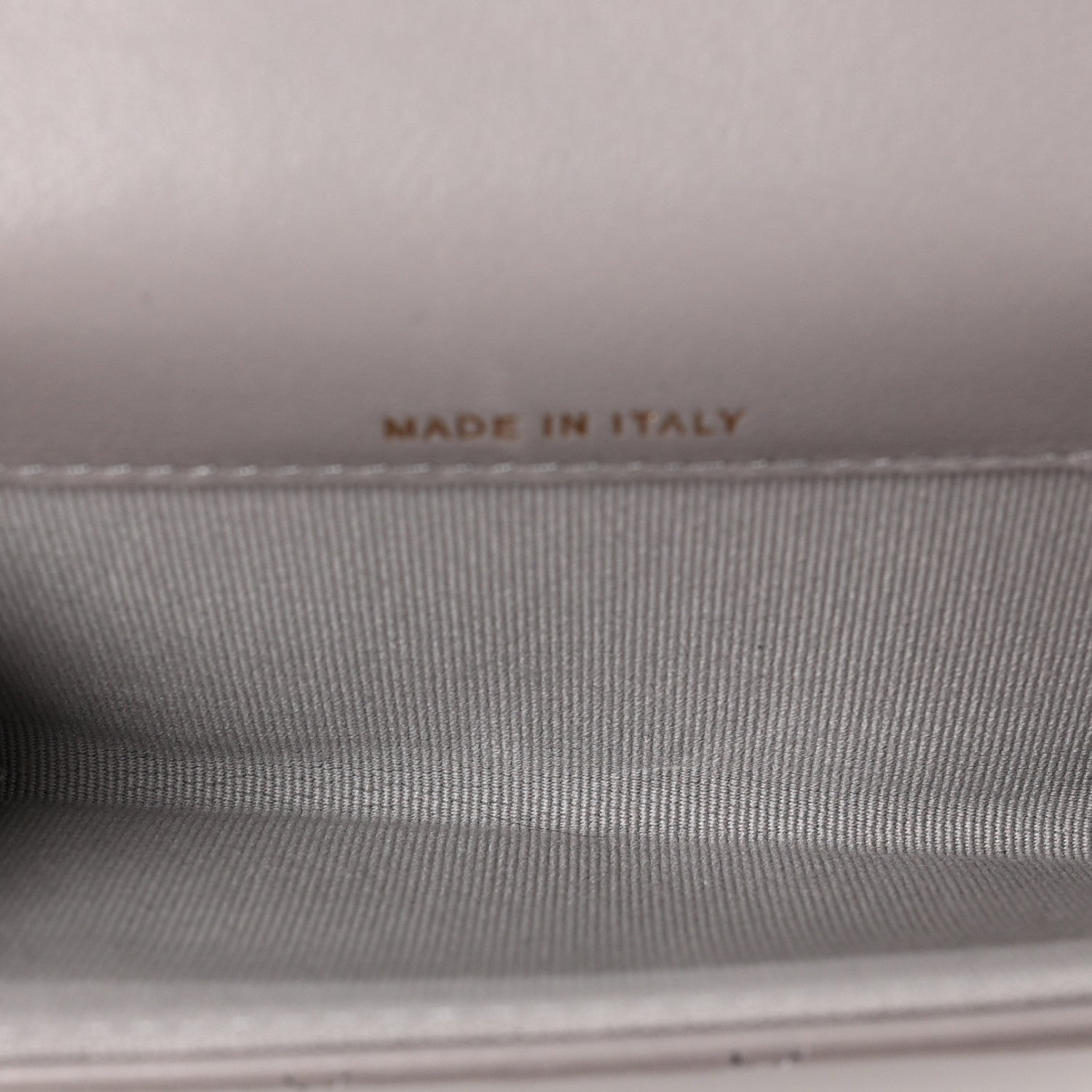 Chanel Lambskin Quilted Flap Card Holder Wallet Grey 5 of 11