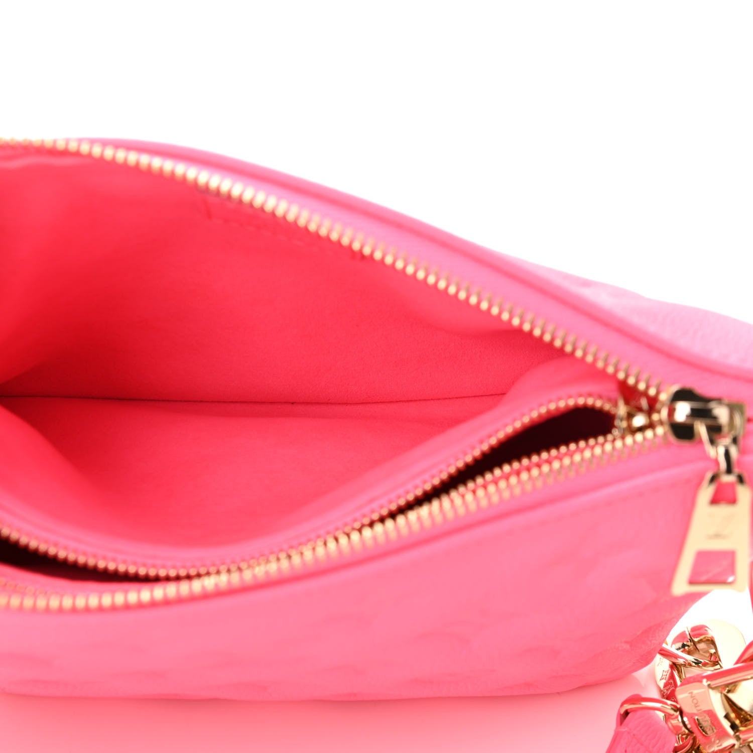 Louis Vuitton Calfskin Embossed Monogram Coussin BB Rose Fluo 7 of 12