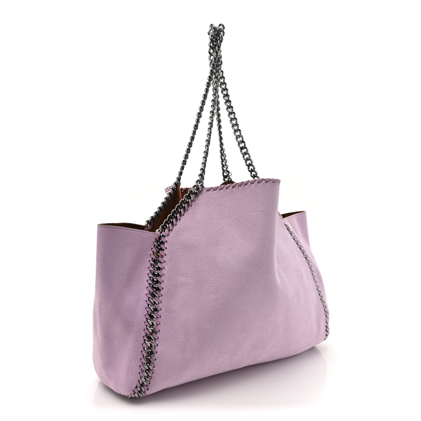 Shaggy Deer Falabella Reversible Tote Lilac Brown