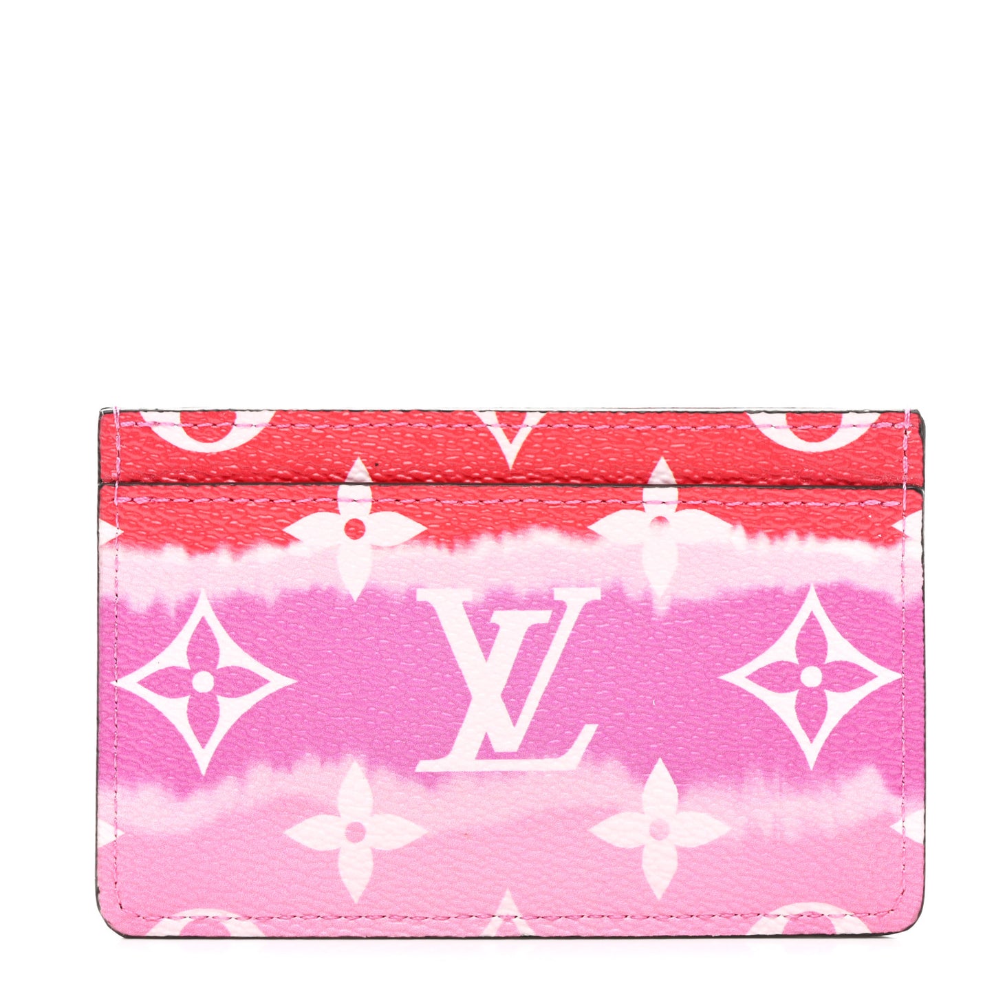Monogram Escale Card Holder Rouge