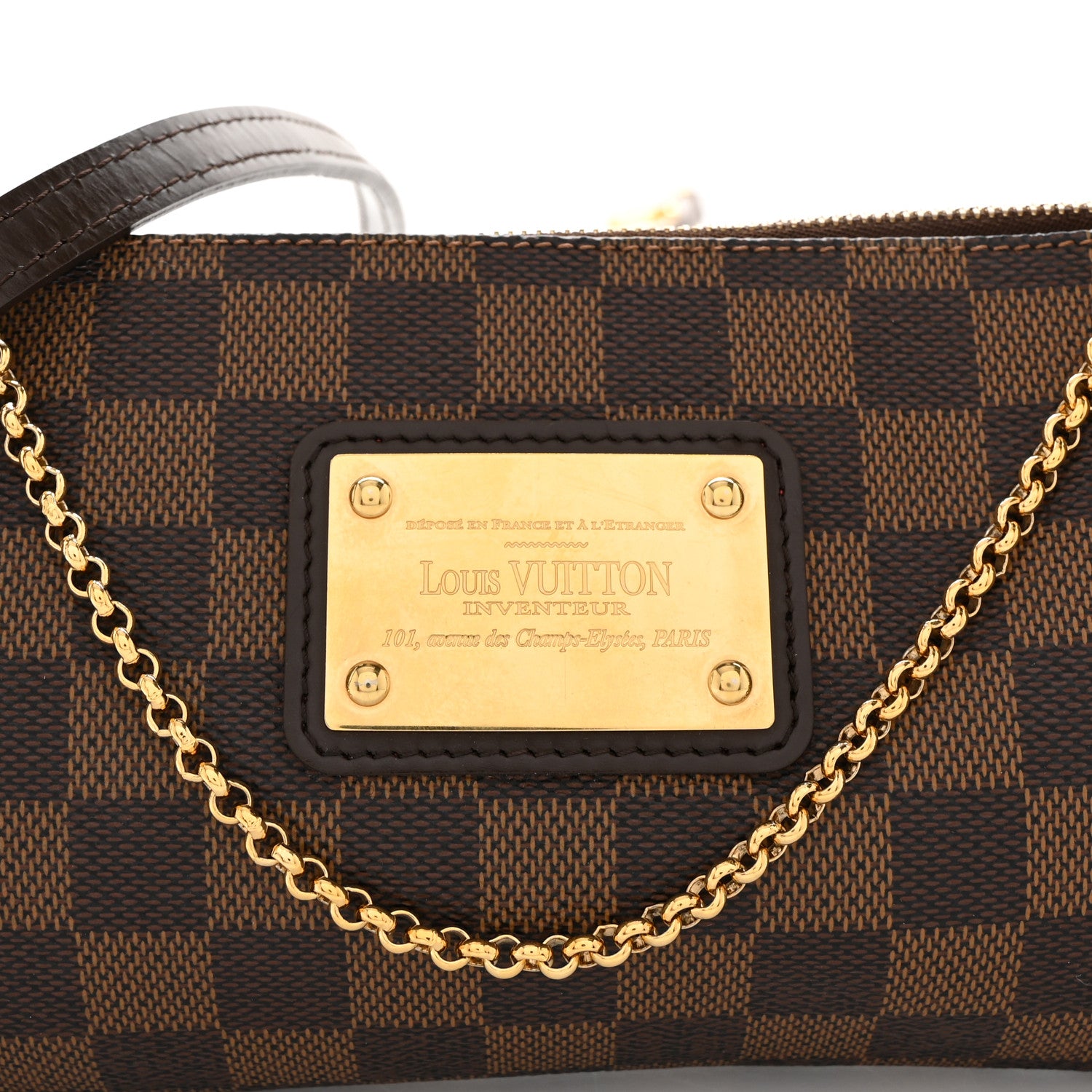 Louis Vuitton Damier Ebene Eva Clutch 8 of 10