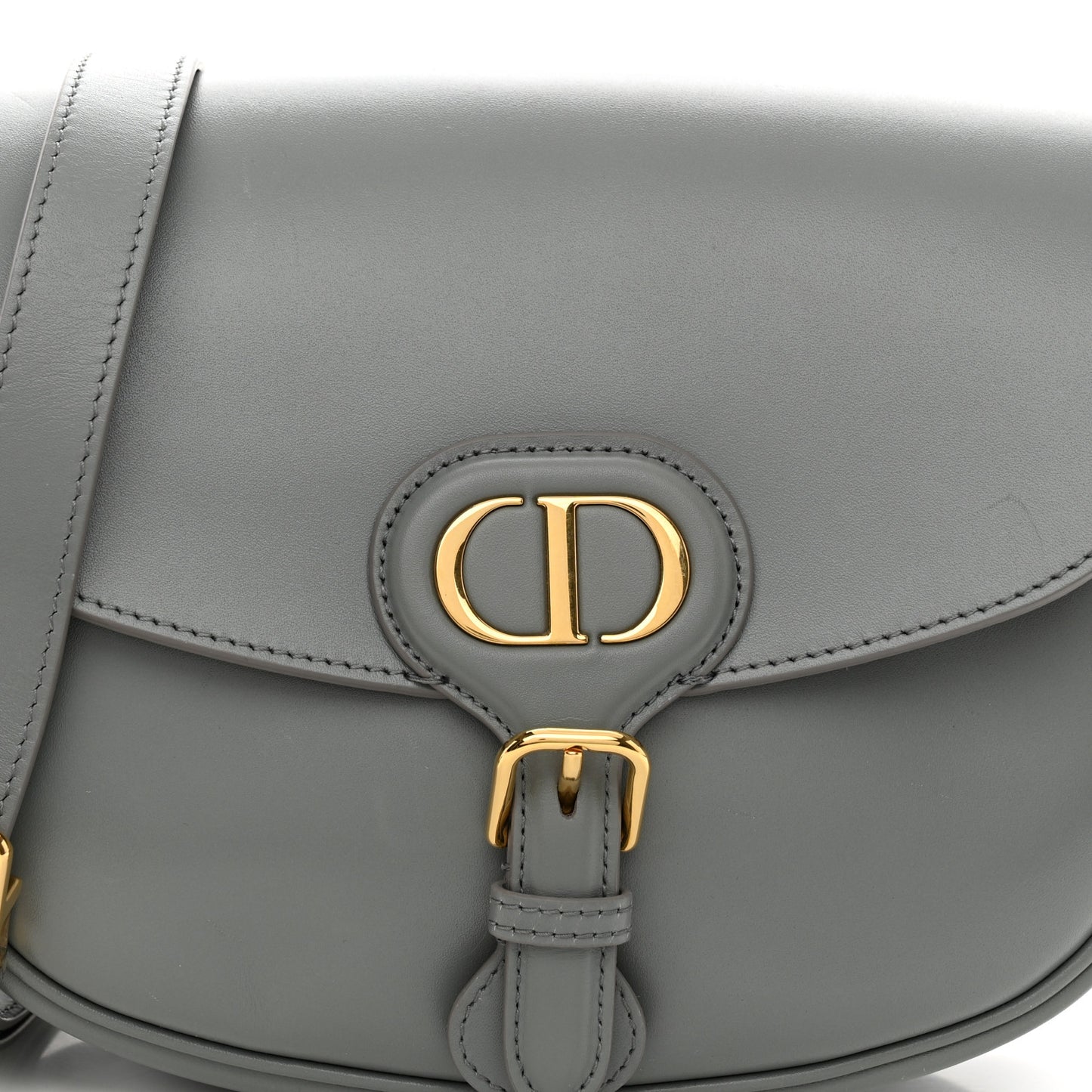 Box Calfskin Medium Bobby Flap Gray