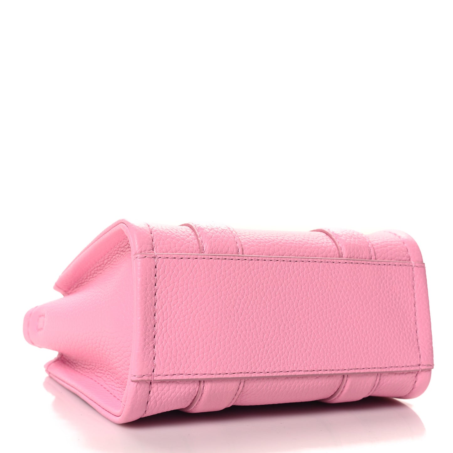 Grained Calfskin Micro The Tote Bag Fluro candy