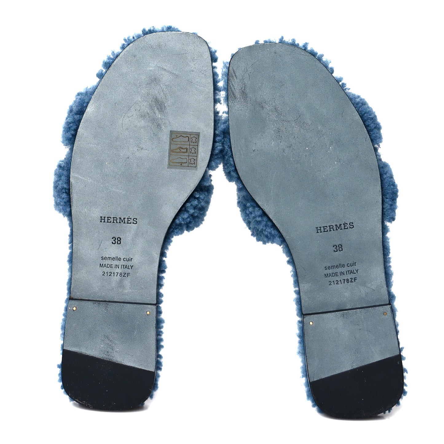 Woolskin Oran Sandals 38 Bleu