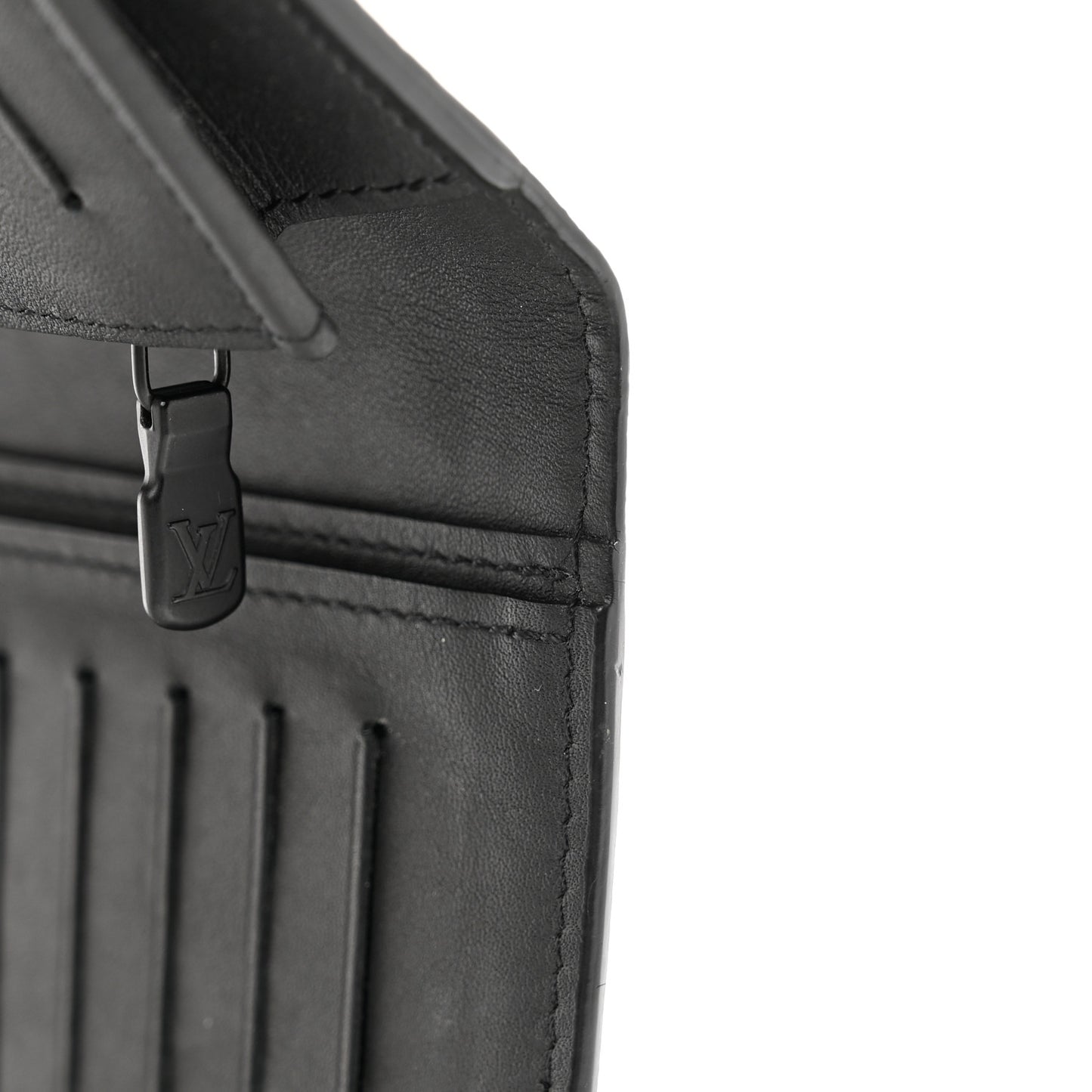 Calfskin Monogram Shadow Brazza Wallet Black