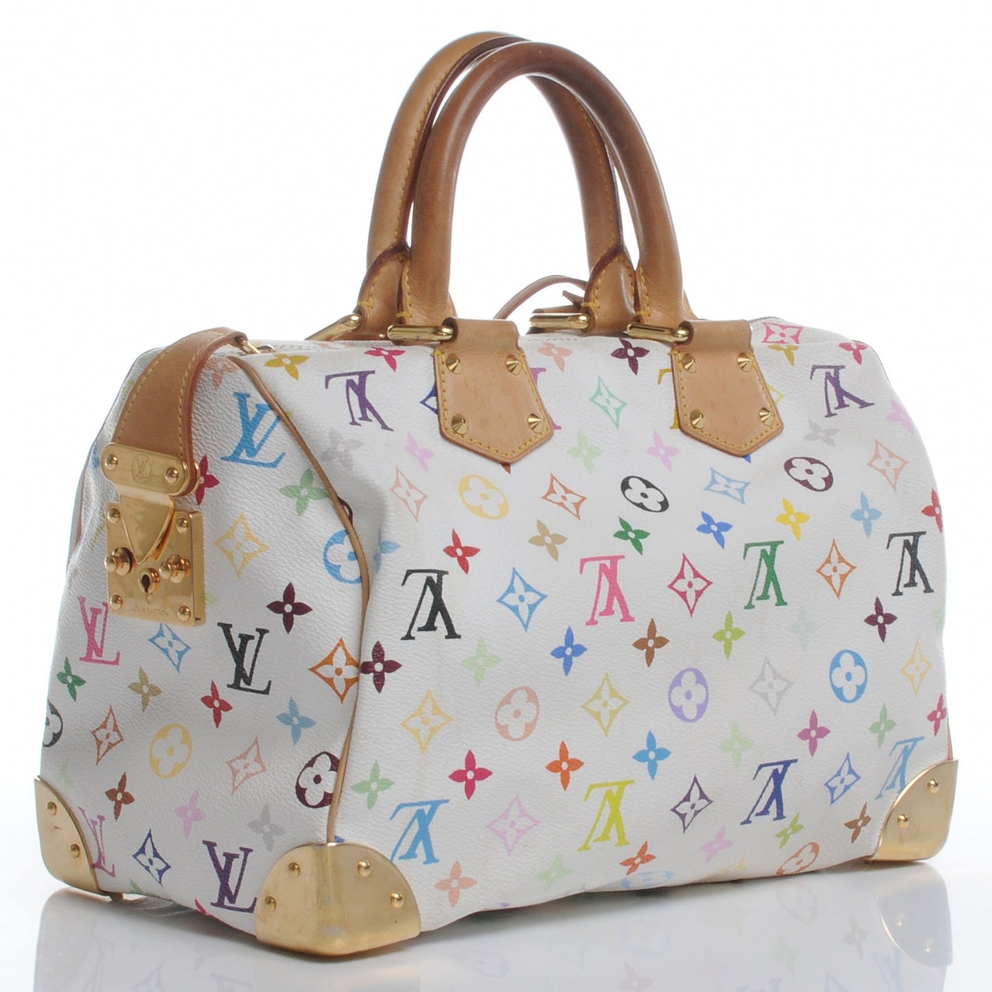 Monogram Multicolor Speedy 30 White