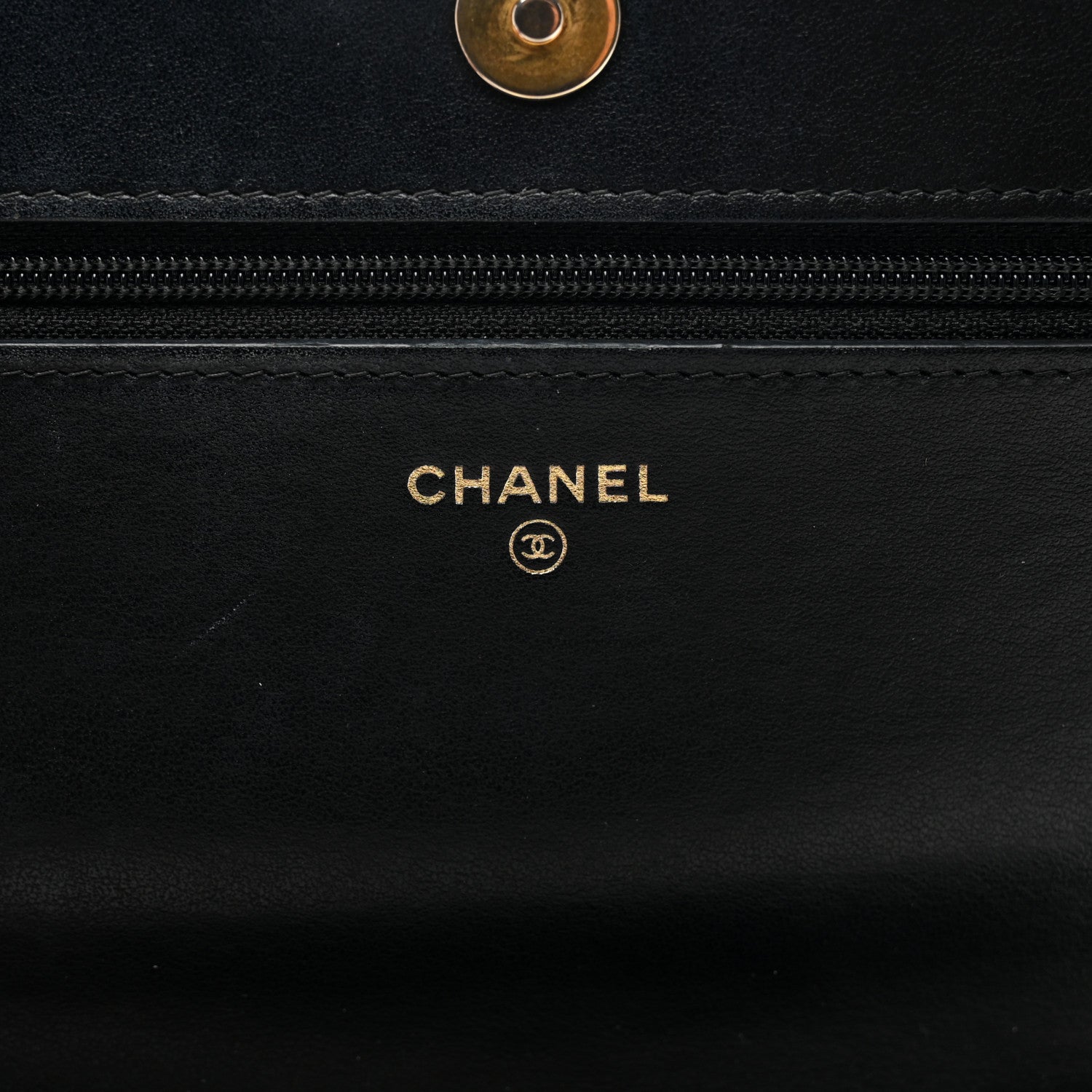 Chanel Caviar Chevron Quilted Boy Wallet On Chain WOC Black 7 of 11