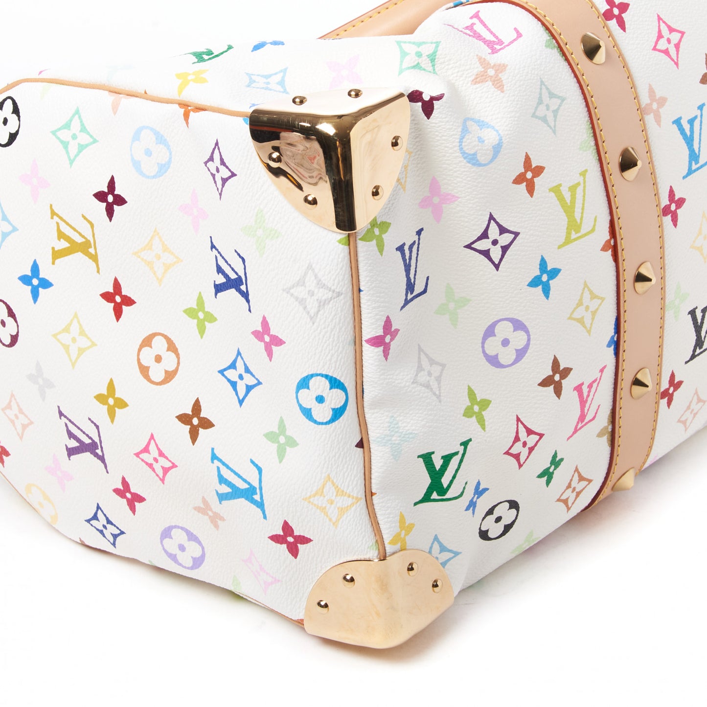 Monogram Multicolor Keepall 45 White