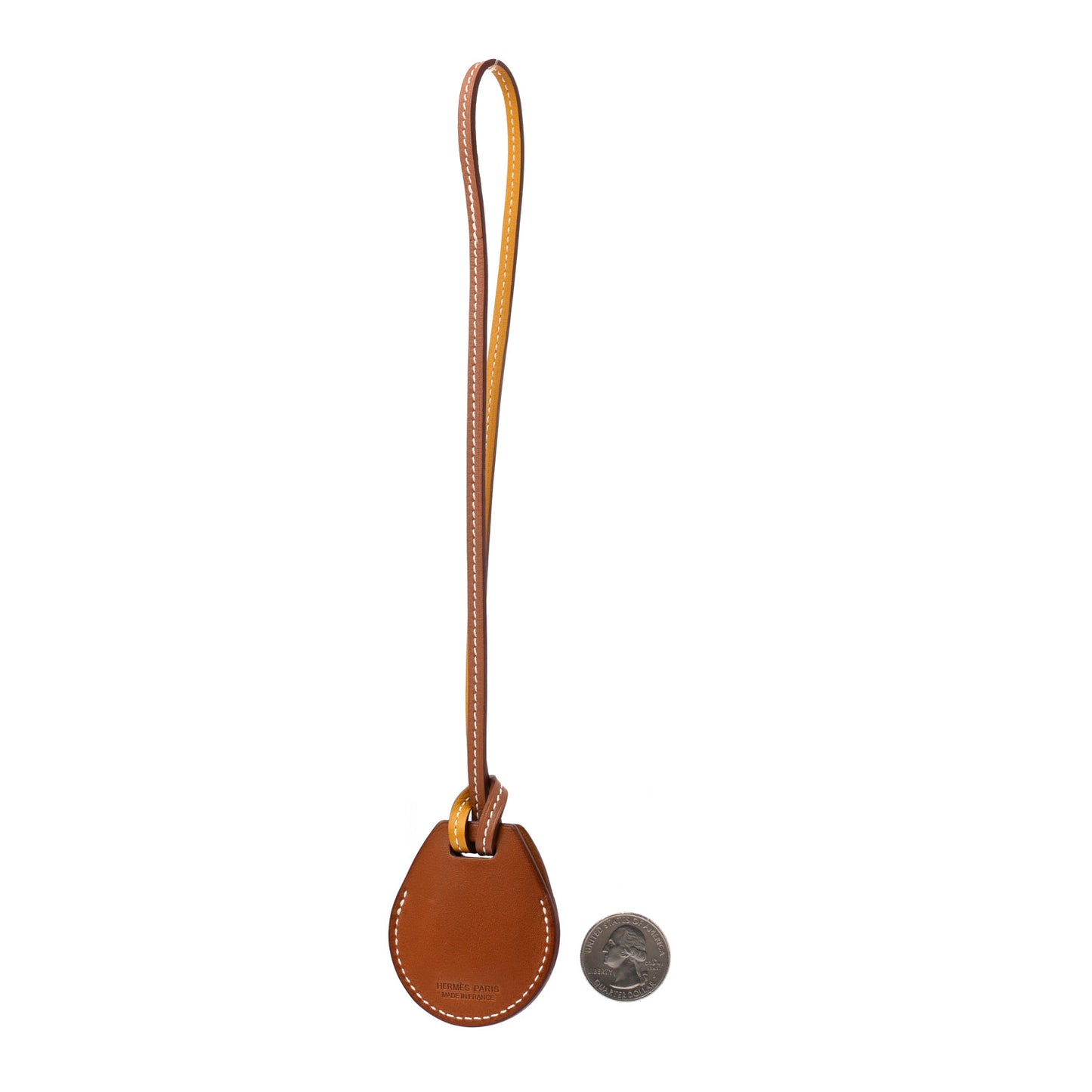 Fawn Barenia AirTag Bag Charm Fauve