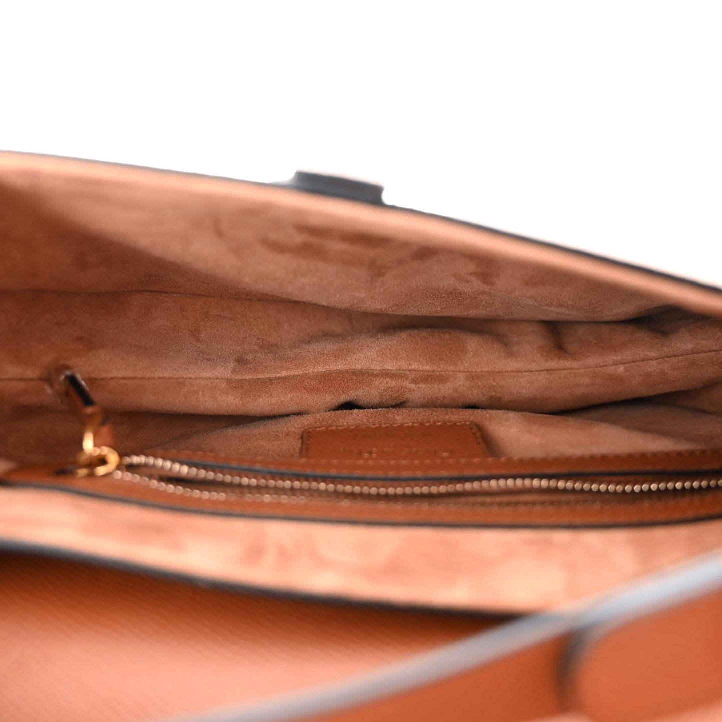 Grained Calfskin Saddle Bag With Strap Golden Saddle