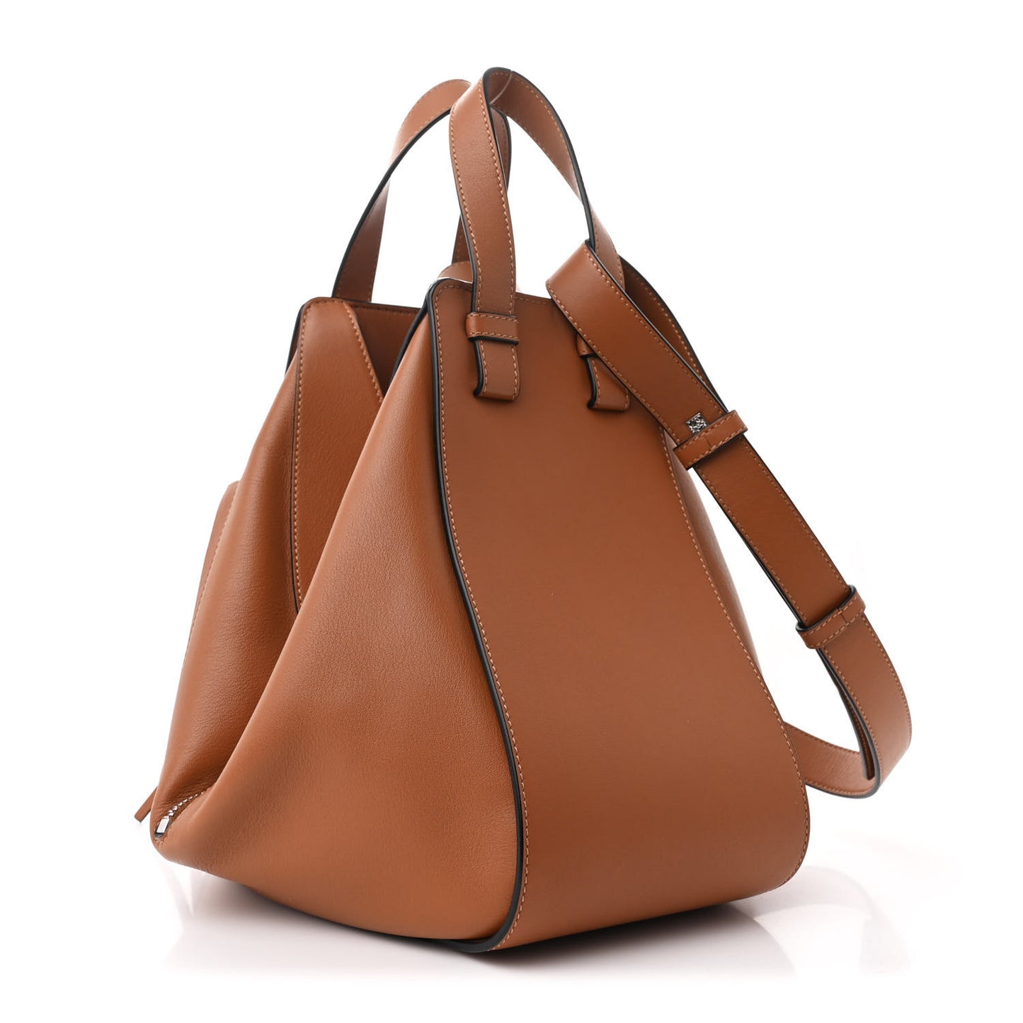 Calfskin Small Hammock Shoulder Bag Tan