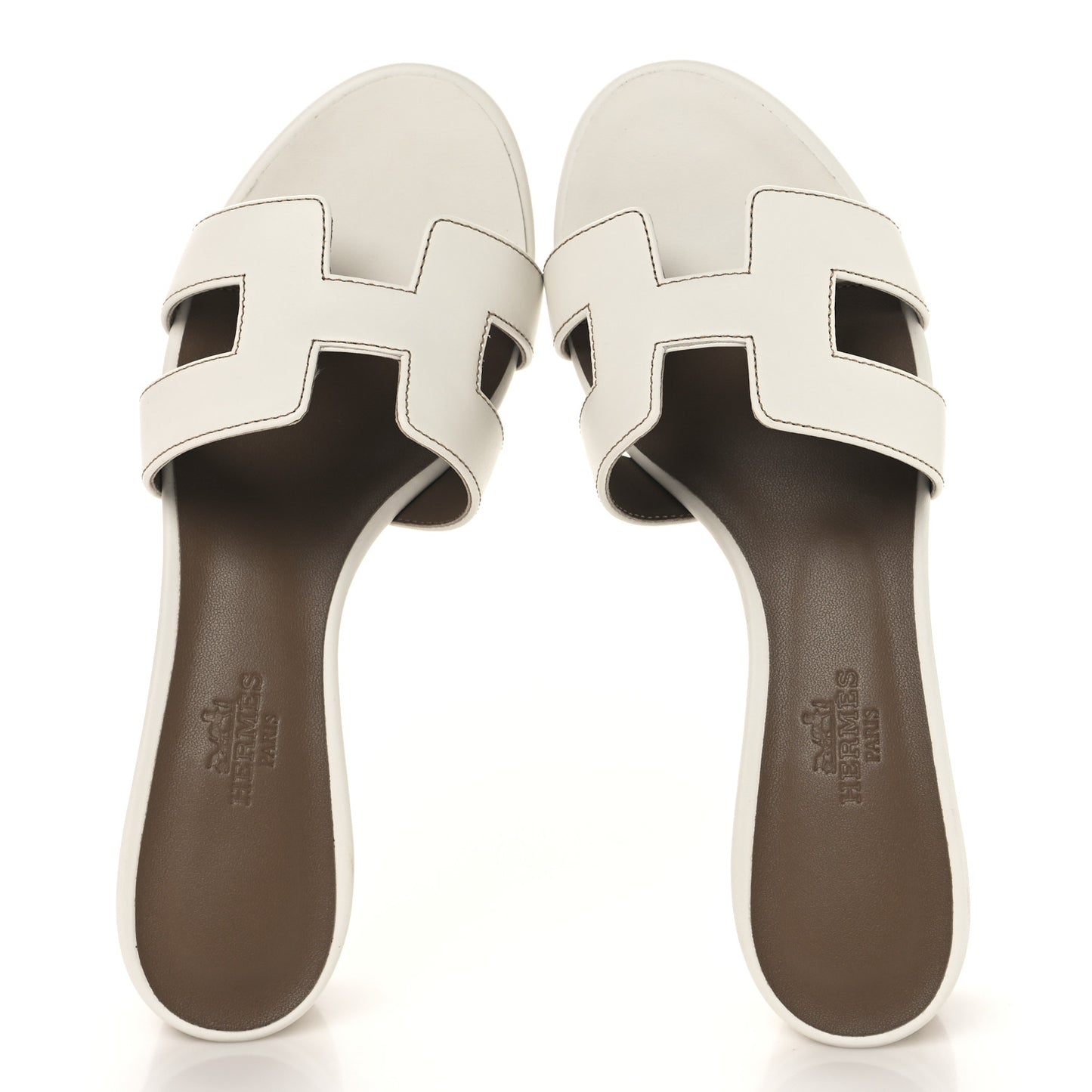 Calfskin Oasis Sandals 35.5 White