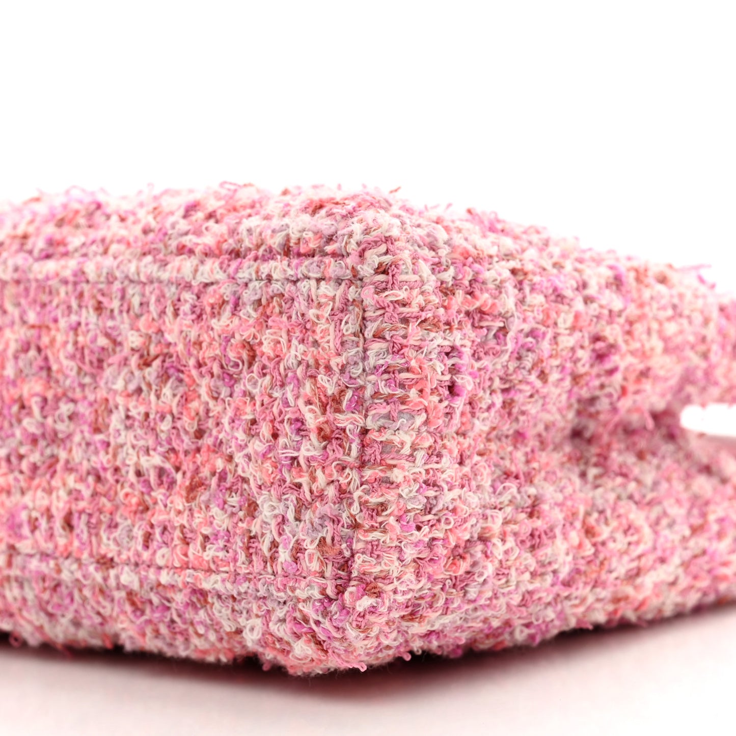 Tweed Quilted Nano Kelly Shopper Pink