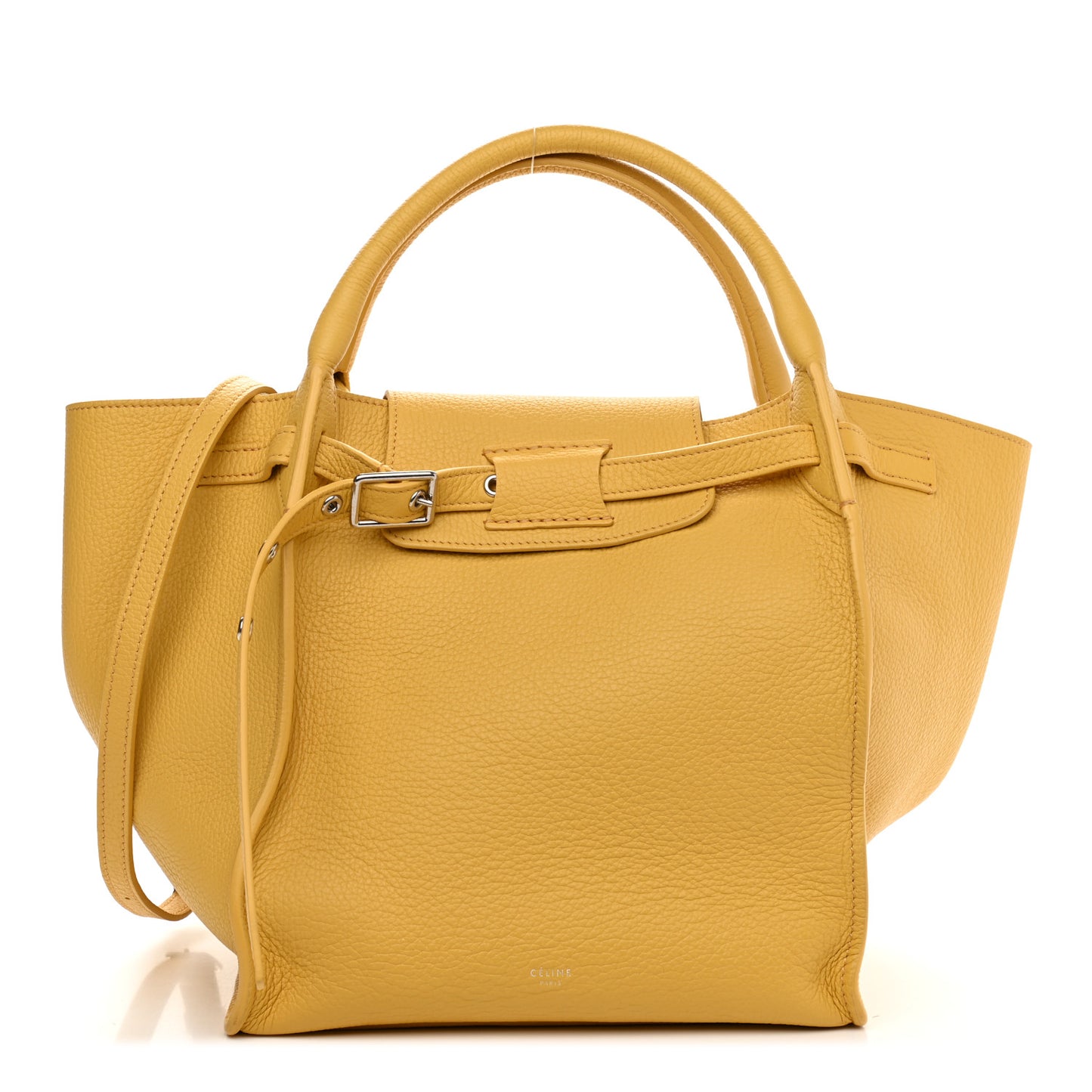 Supple Grained Calfskin Small Big Bag Sunflower