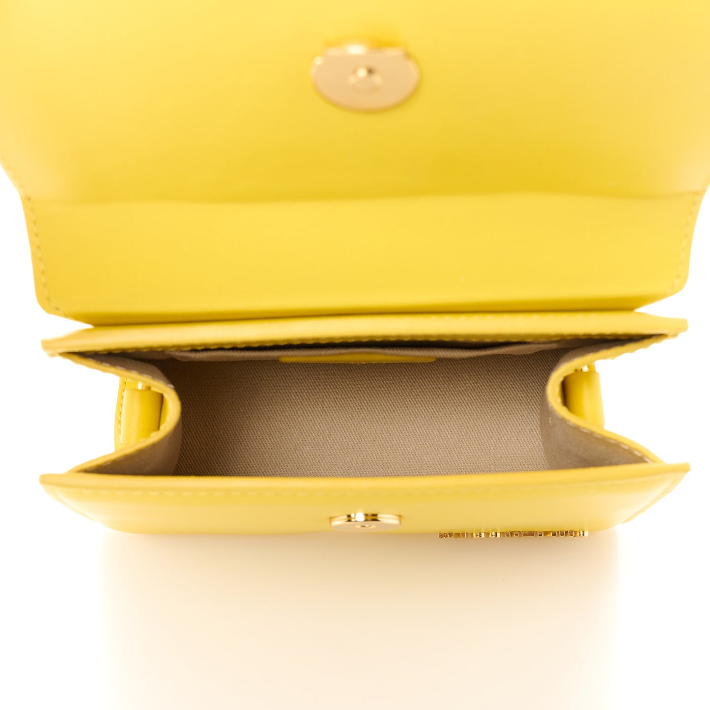 Smooth Calfskin Le Chiquito Noeud Yellow