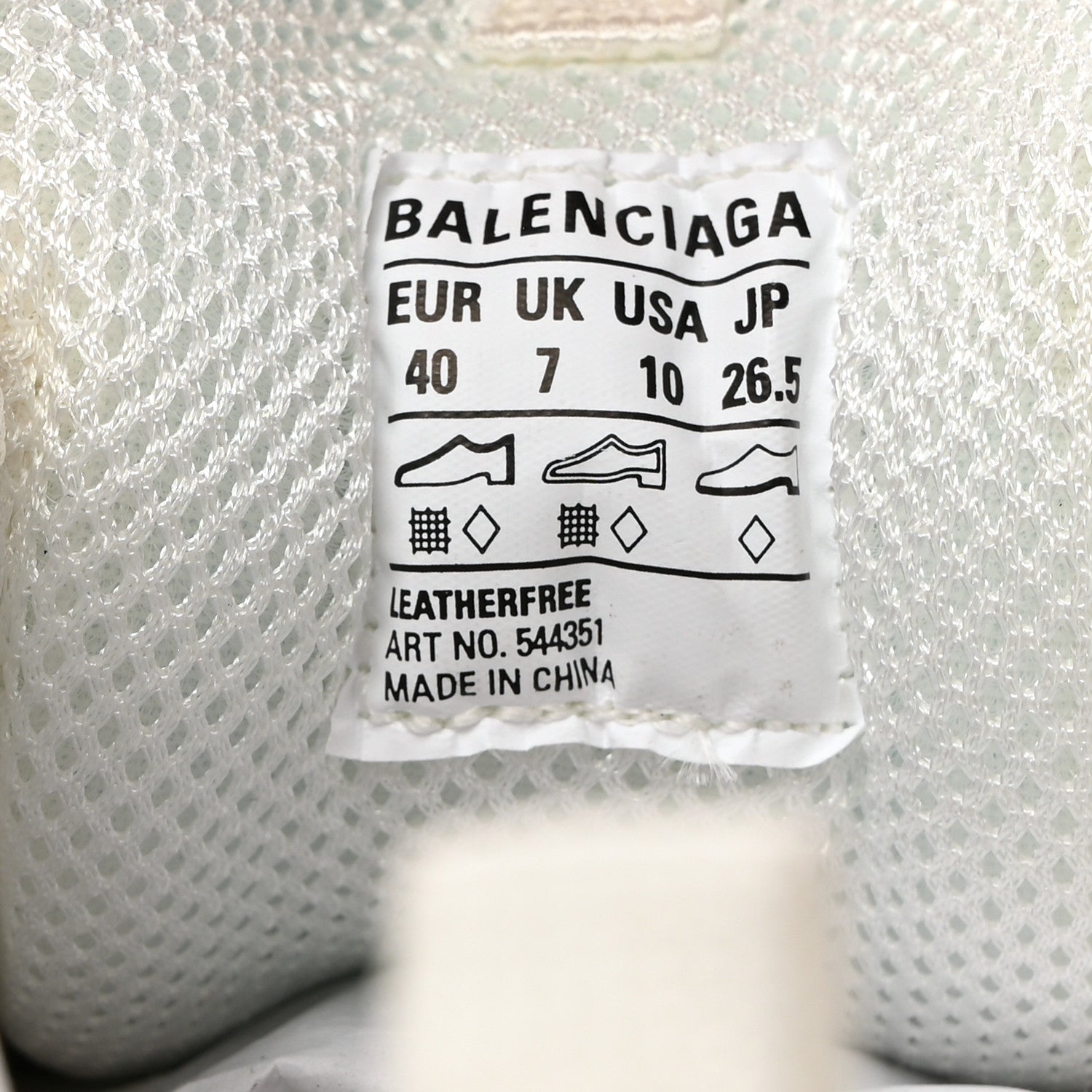 Balenciaga Fabric Mesh Clear Sole Womens Triple S Sneakers 40 Light Blue Grey Lilac White 7 of 8