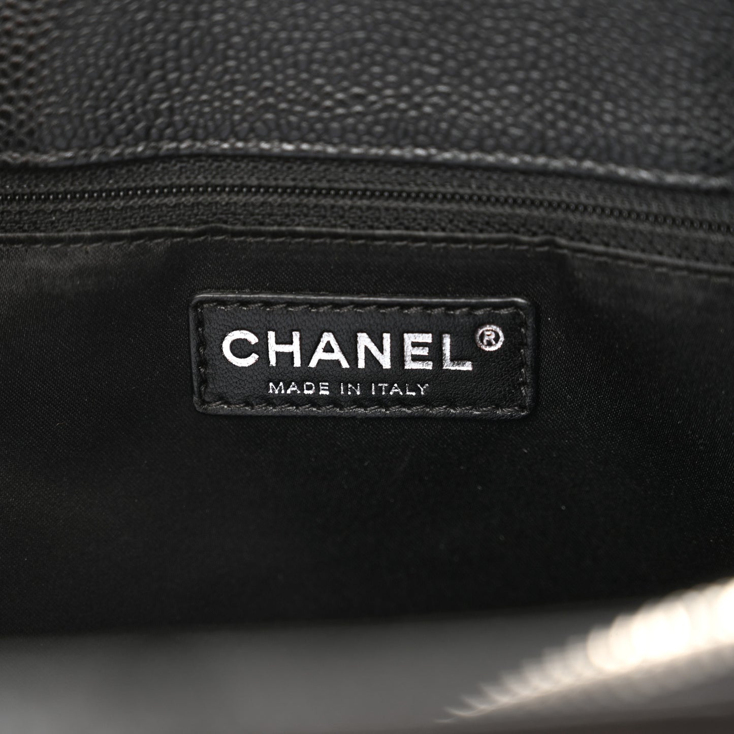 Caviar Quilted Grand Shopping Tote GST Black
