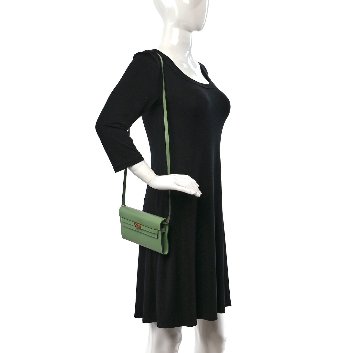 Evercolor Kelly Wallet To Go Vert Criquet