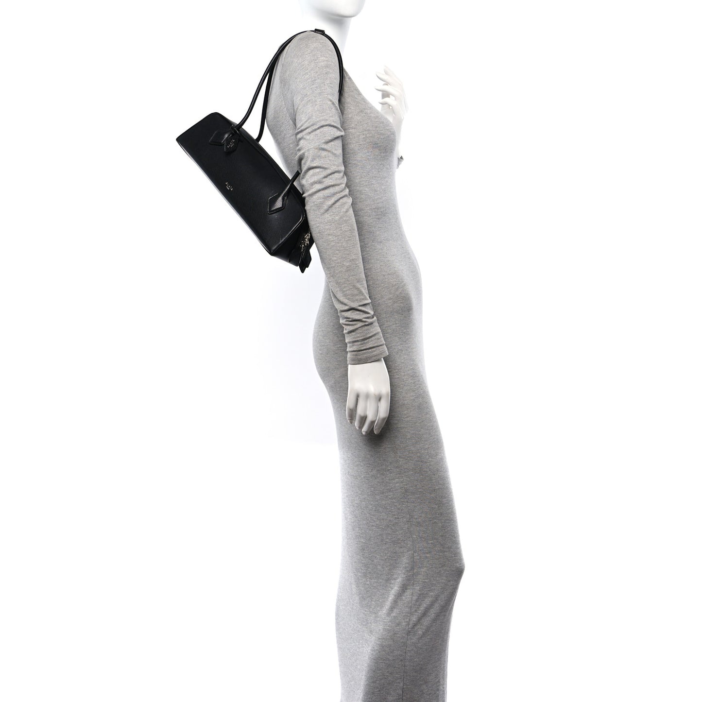 Goatskin Medium Le Teckel Bag Black