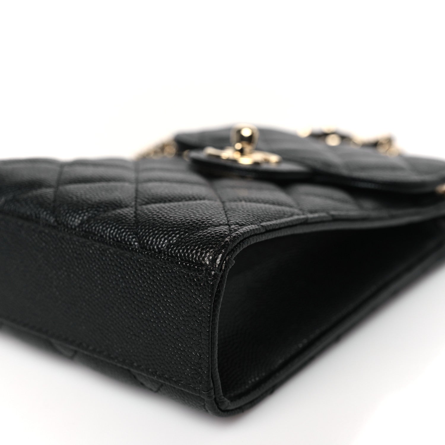 Chanel Caviar Quilted Classic Phone Holder Black 9 of 9