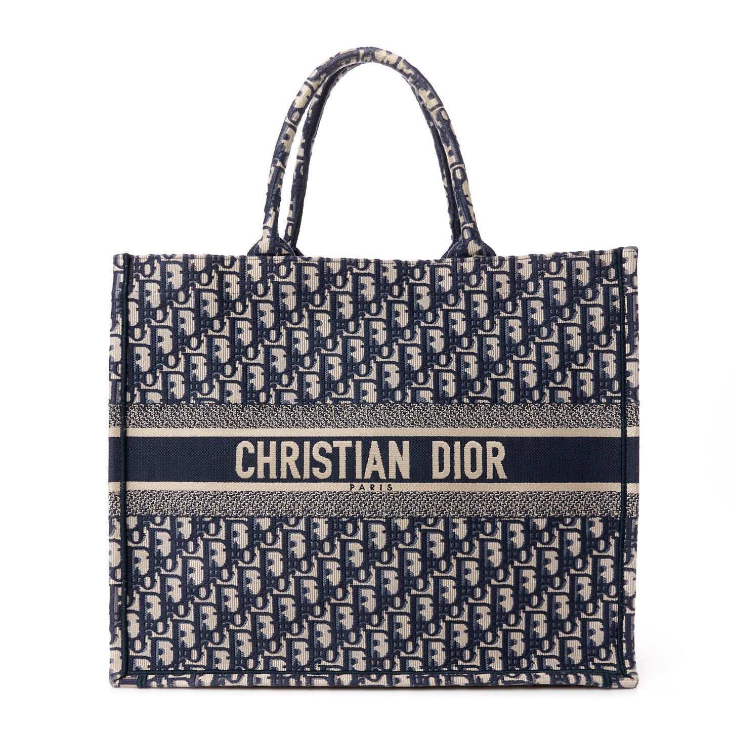 Oblique Large Book Tote Blue Multicolor