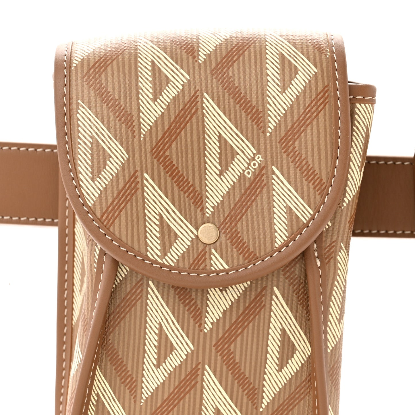 Coated Canvas CD Diamond Mens Utility Belt Coffee