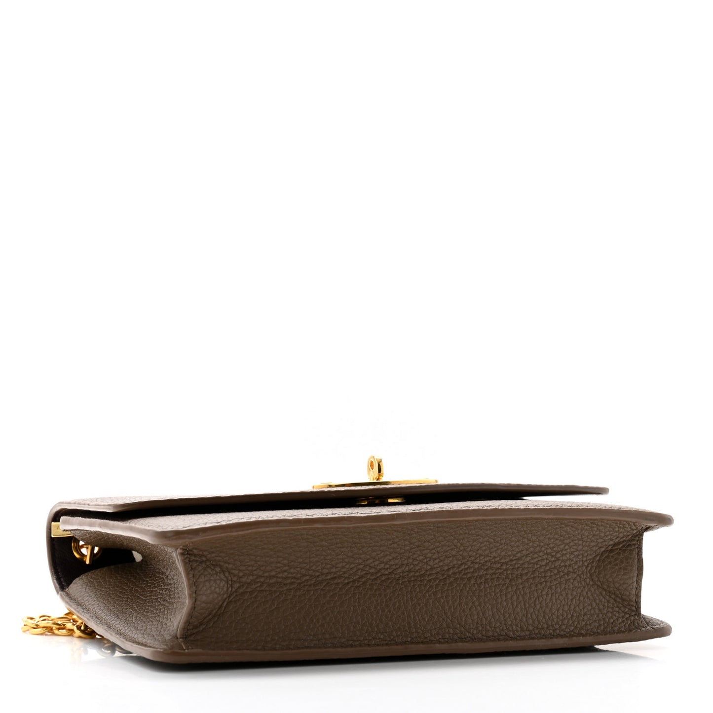 Small Classic Grain Calfskin Small Darley Clay