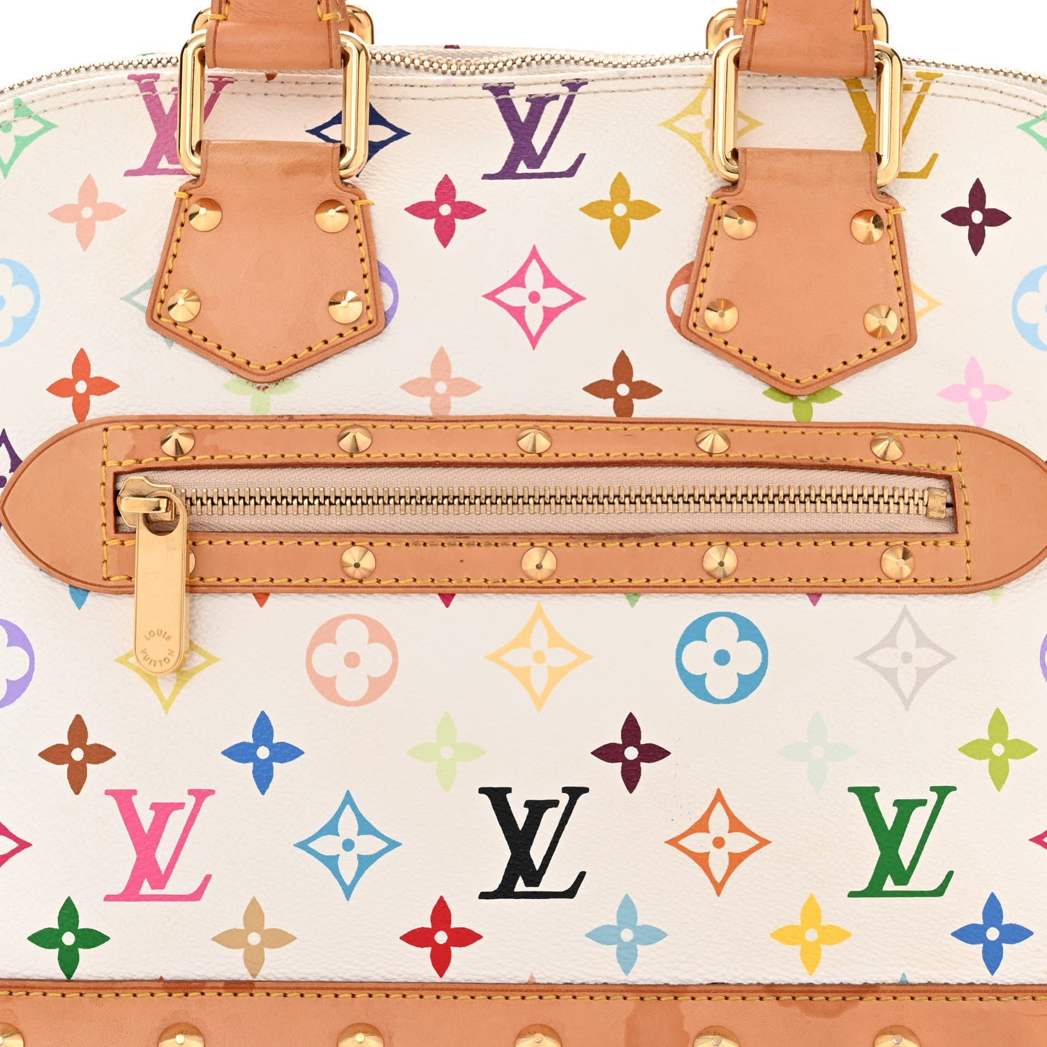 Louis Vuitton Monogram Multicolor Alma White 8 of 11