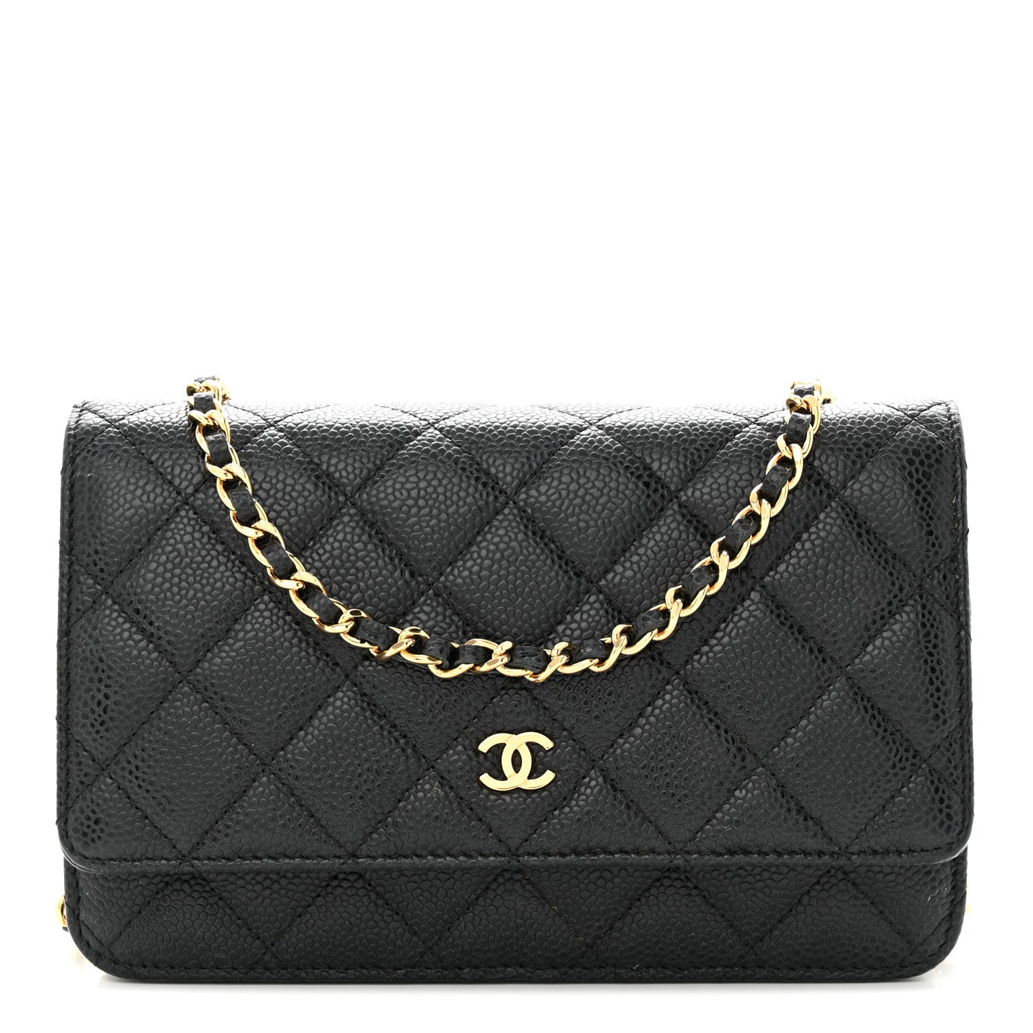 Chanel Caviar Quilted Wallet on Chain WOC Black 1 of 11