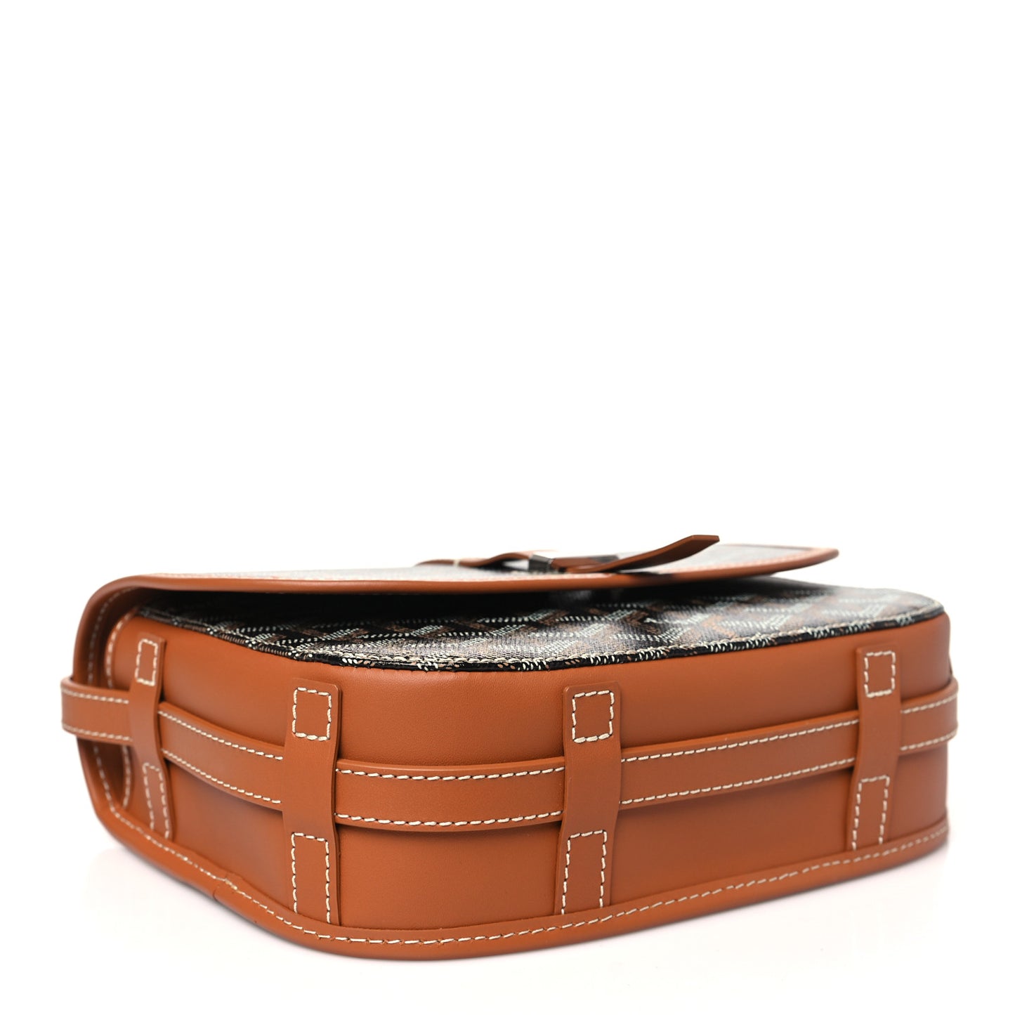 Goyardine Belvedere II PM Messenger Bag Black Gold