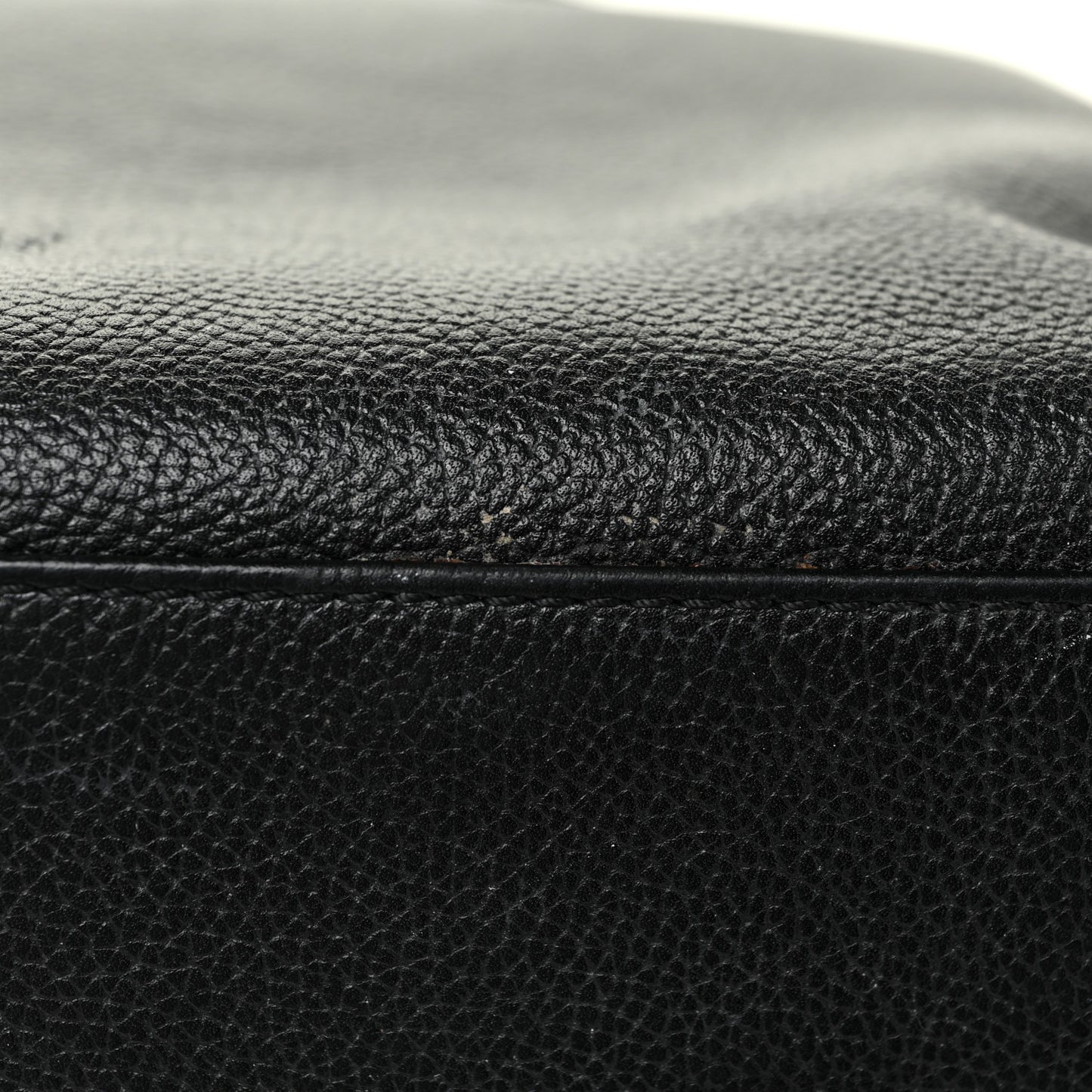 Calfskin Cerf Executive Shopper Tote Black