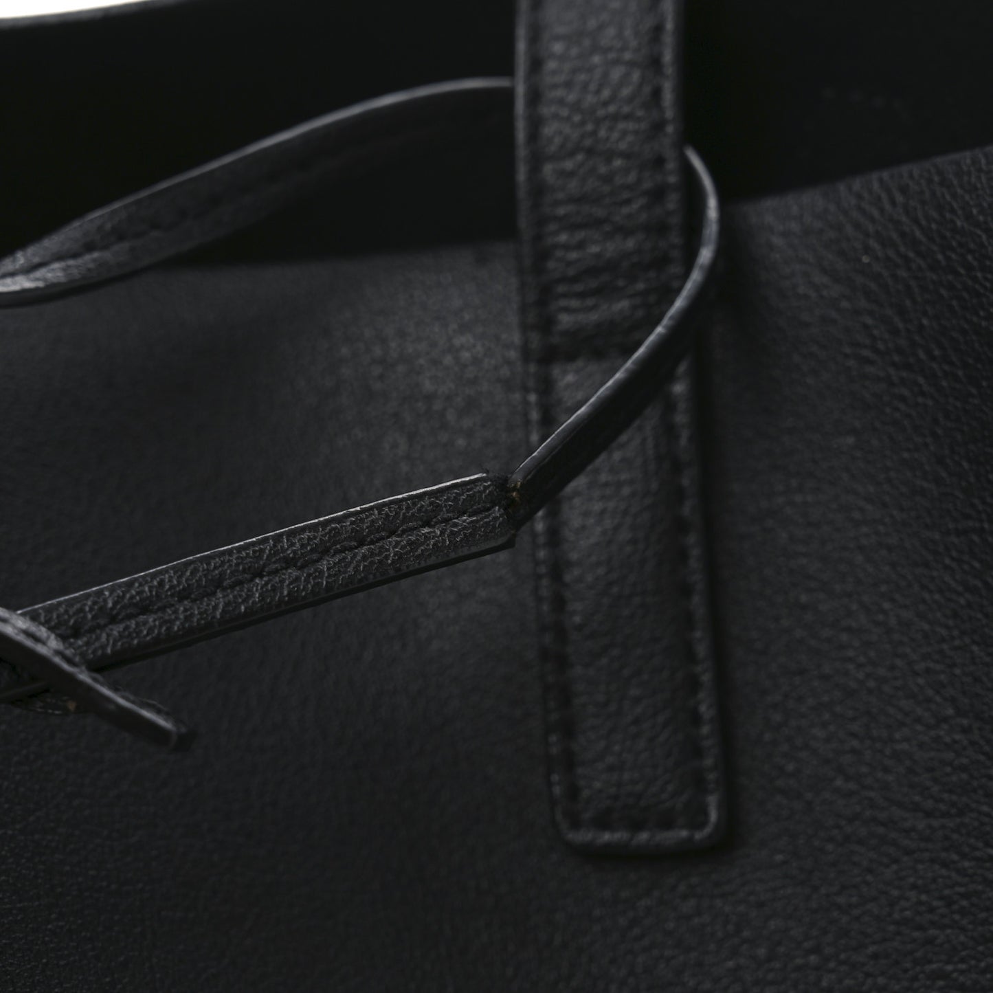 Calfskin Large Shopping Tote Black