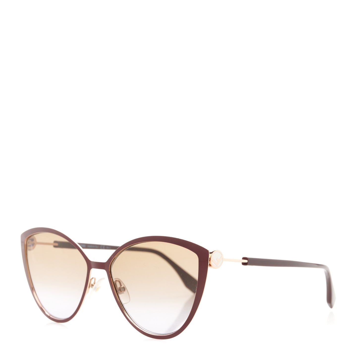 Cat Eye F is Fendi Sunglasses FF 0413/S Burgundy