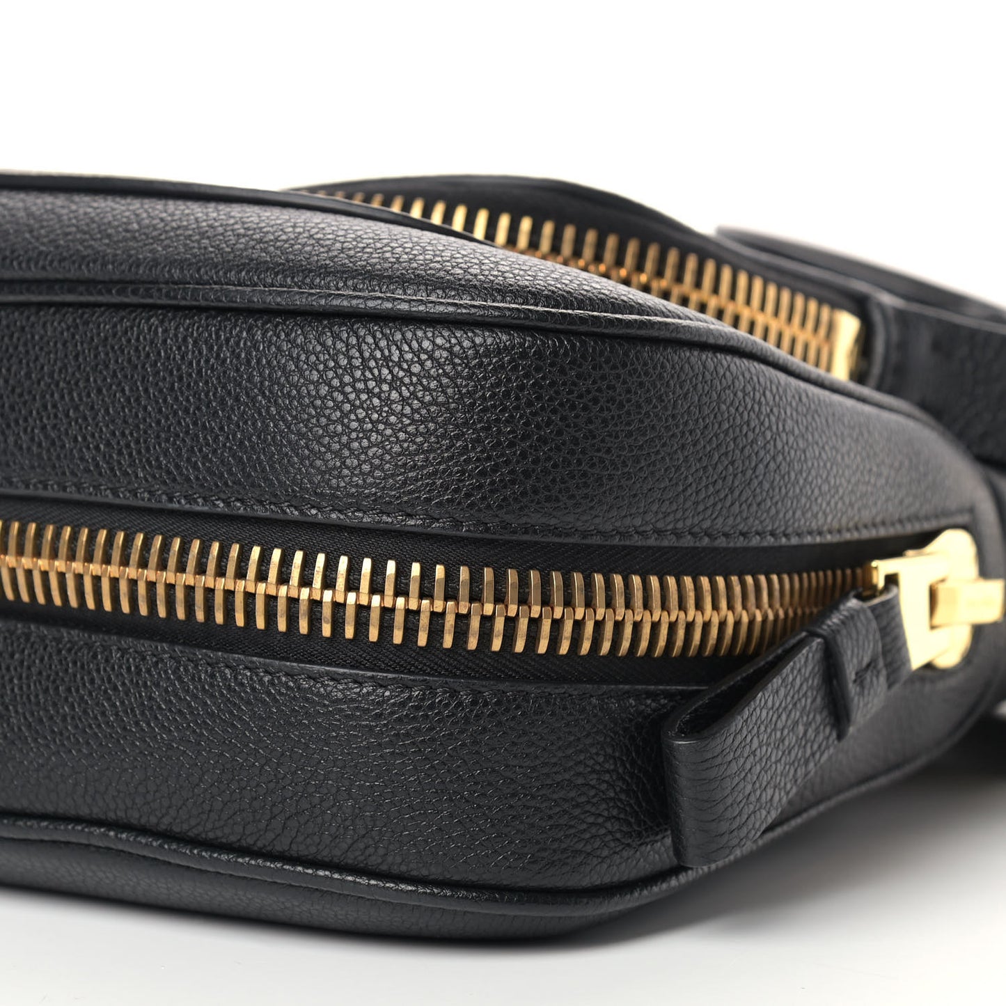 Grained Calfskin Medium Jennifer Crossbody Bag Black