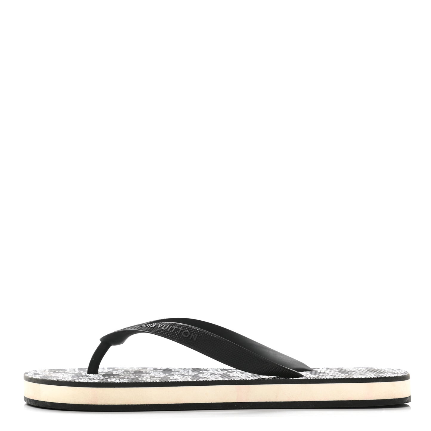Rubber Mens Molitor Thong Sandals 6 Black